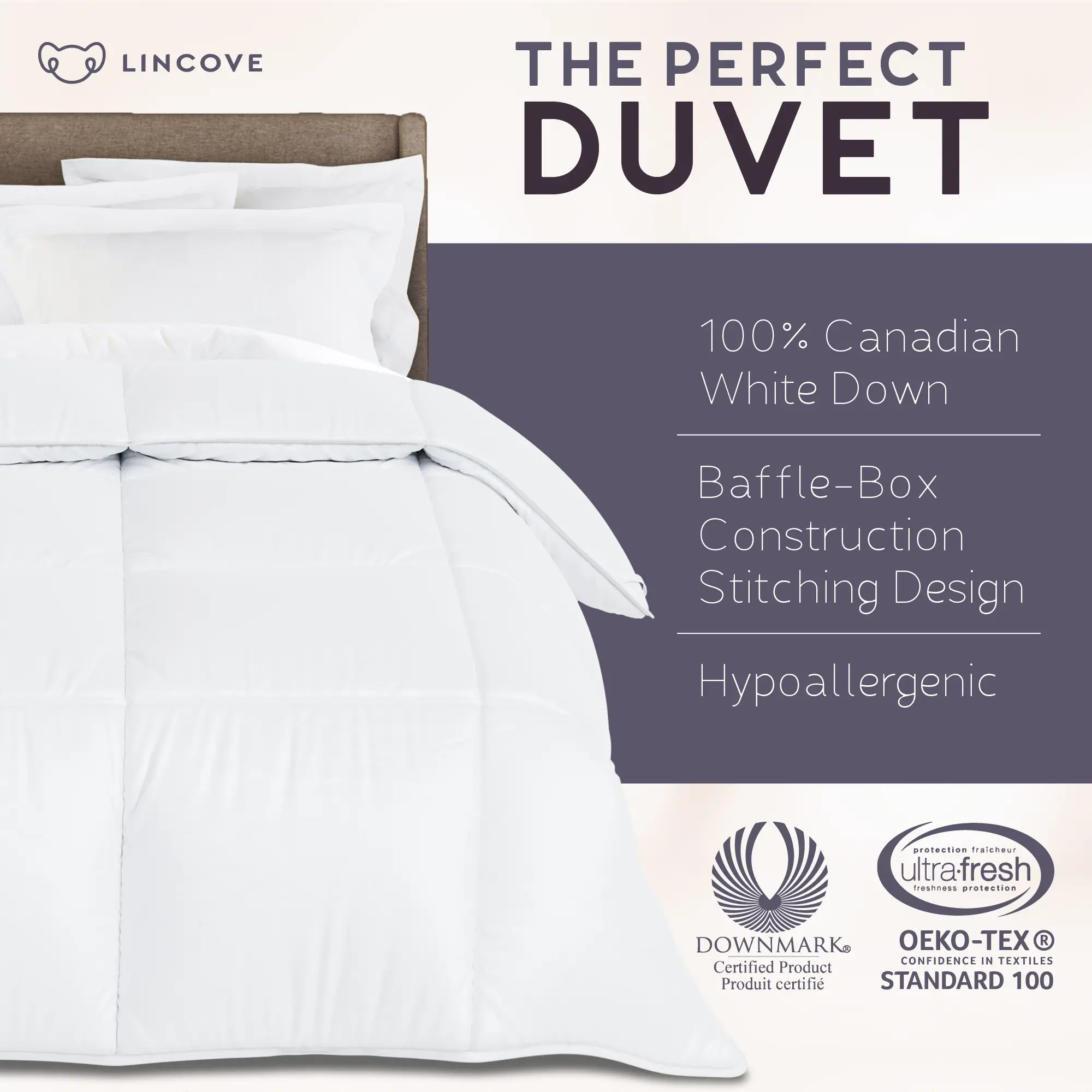 100% Canadian White Down Duvet Comforter - Image 10