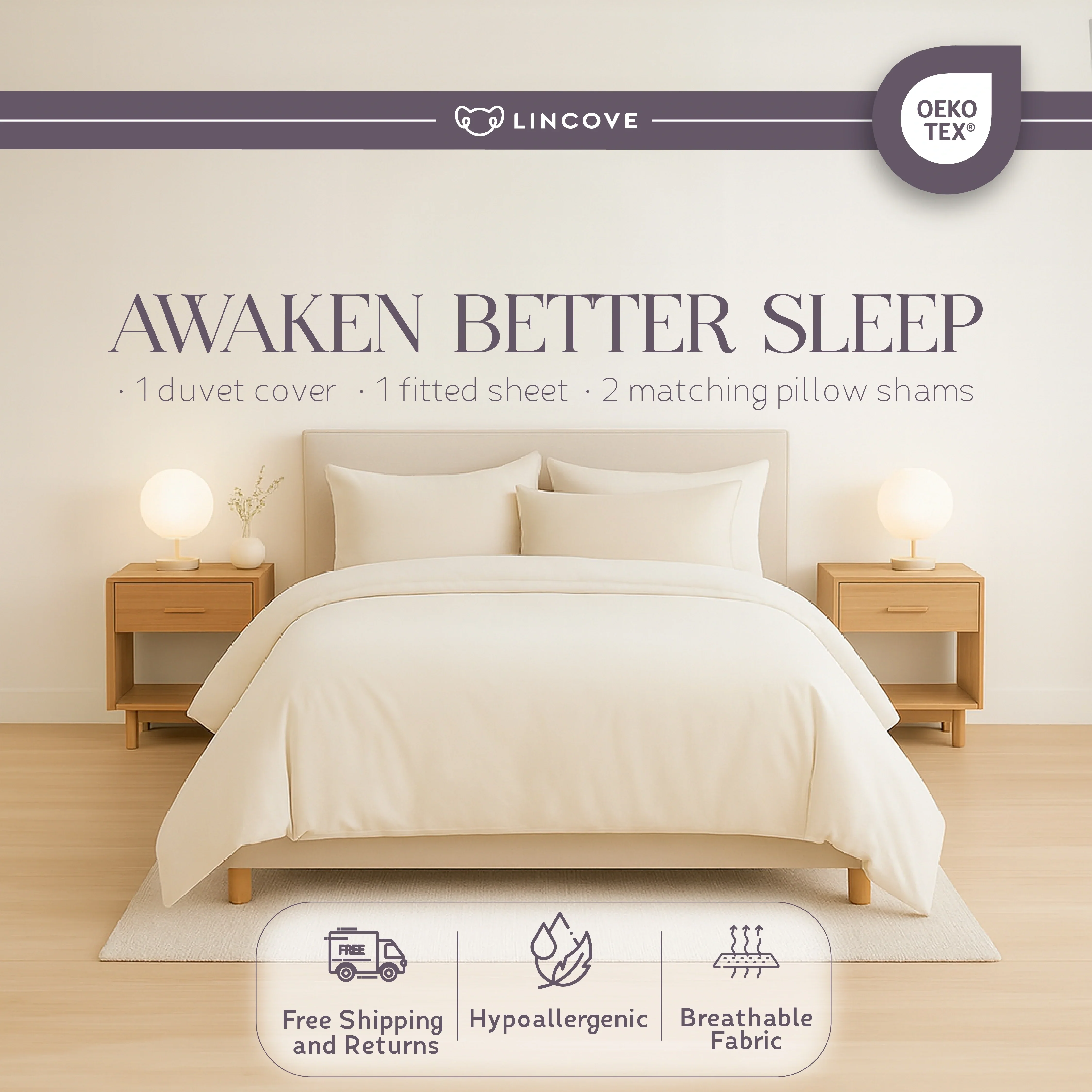 100% Cotton Duvet Cover Set - Classic Hotel Collection - Image 11