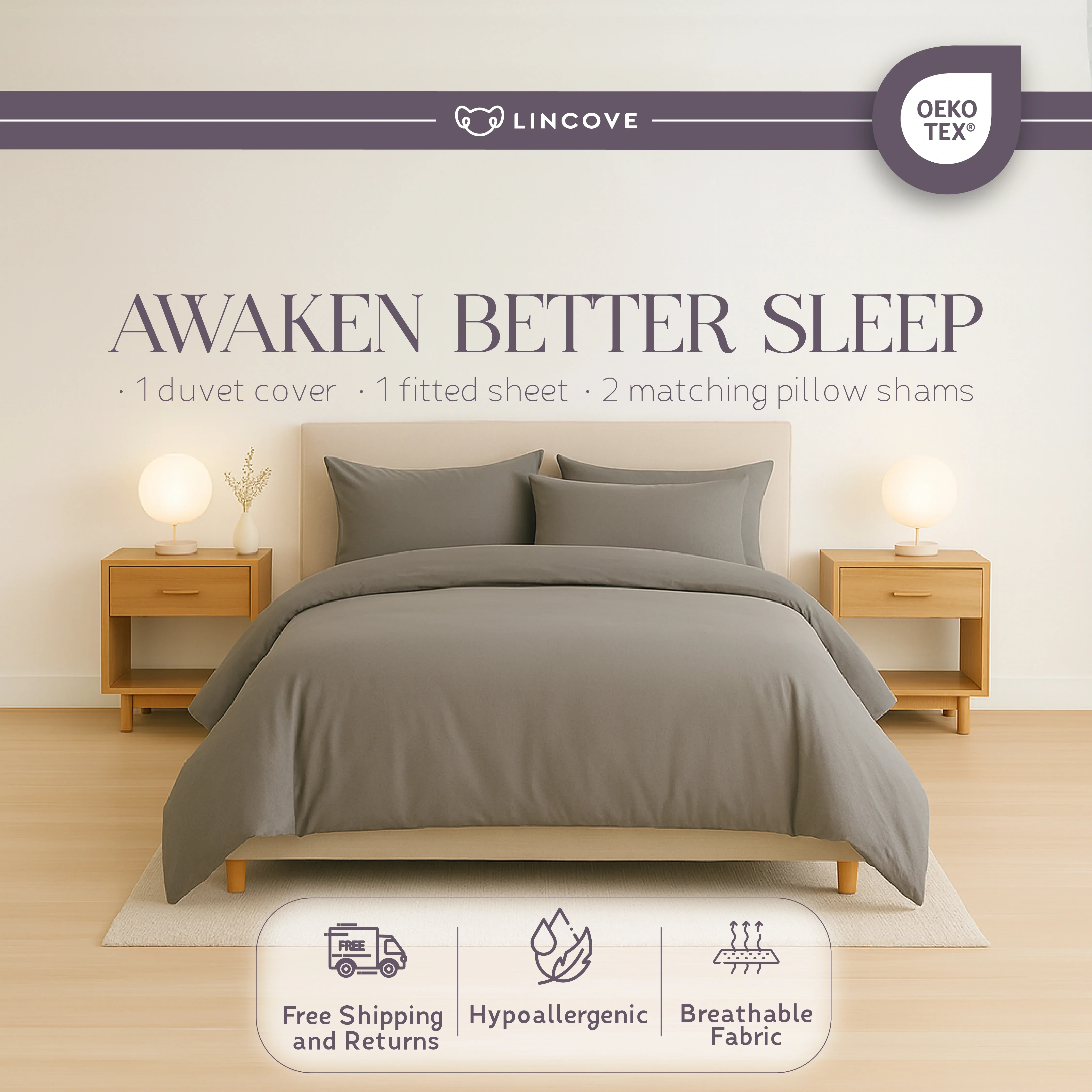 100% Cotton Duvet Cover Set - Classic Hotel Collection - Image 22
