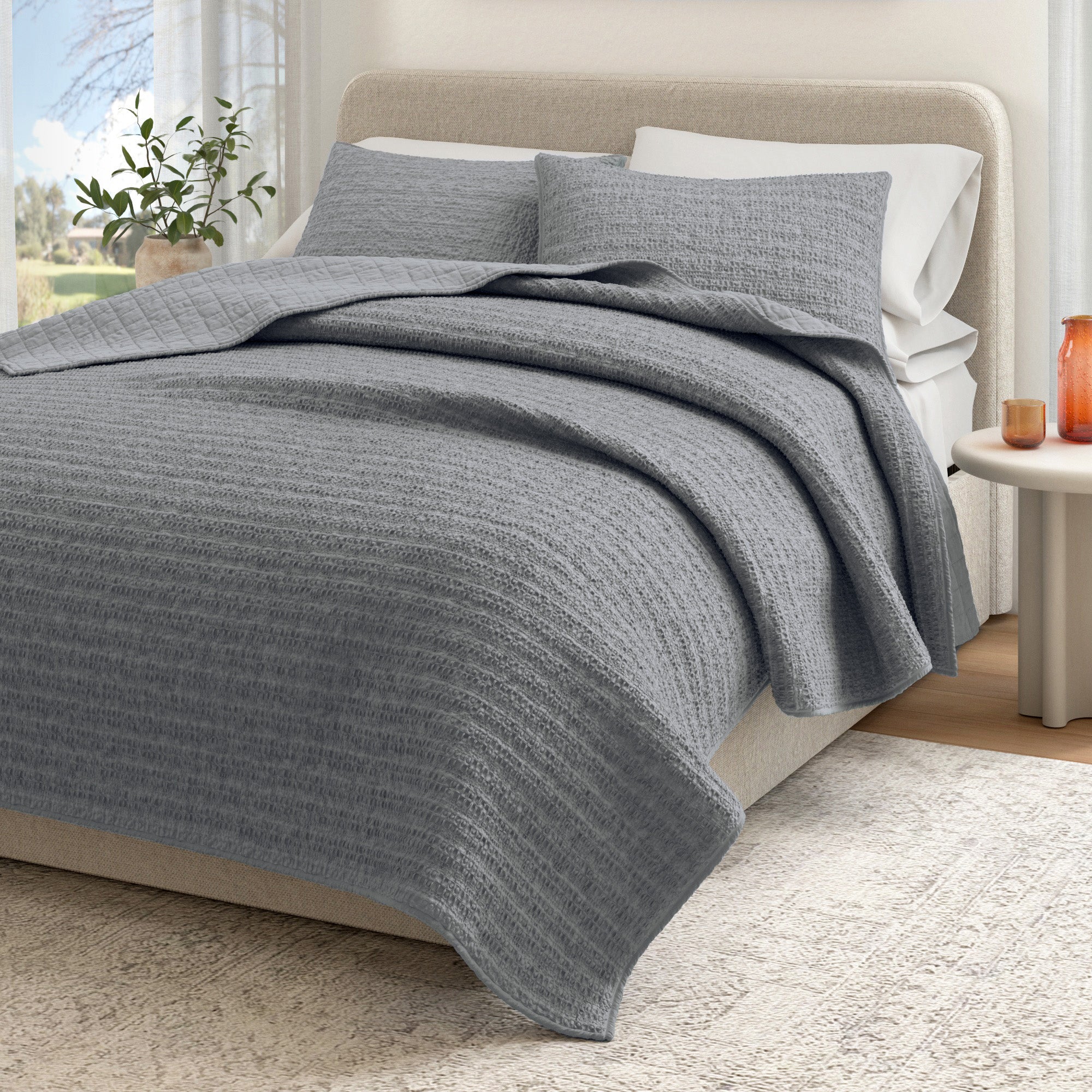 100% Cotton Honeycomb Quilt Set - Genevieve Collection - Image 37