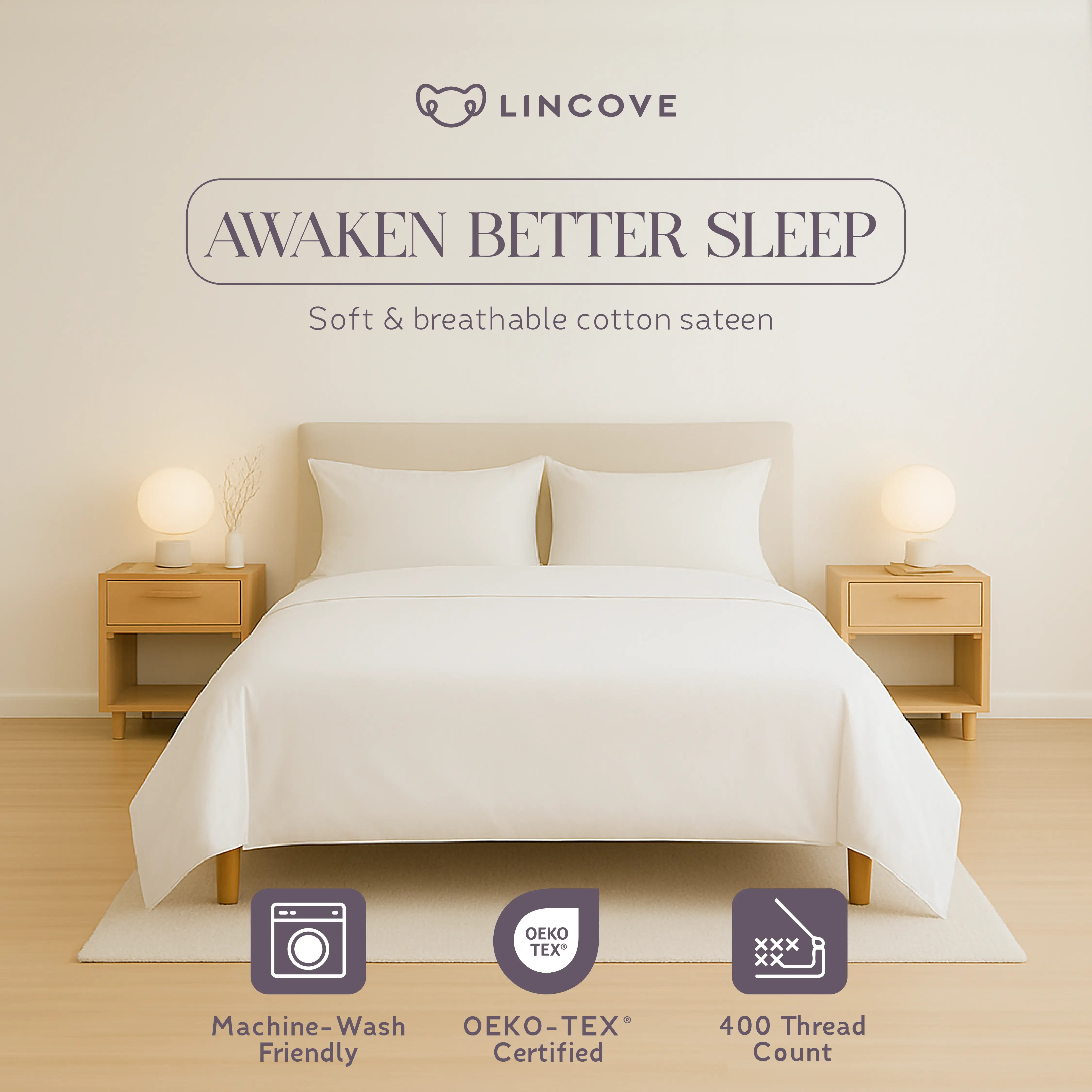 100% Cotton Sheet Set | Luxe Hotel Collection - Image 3