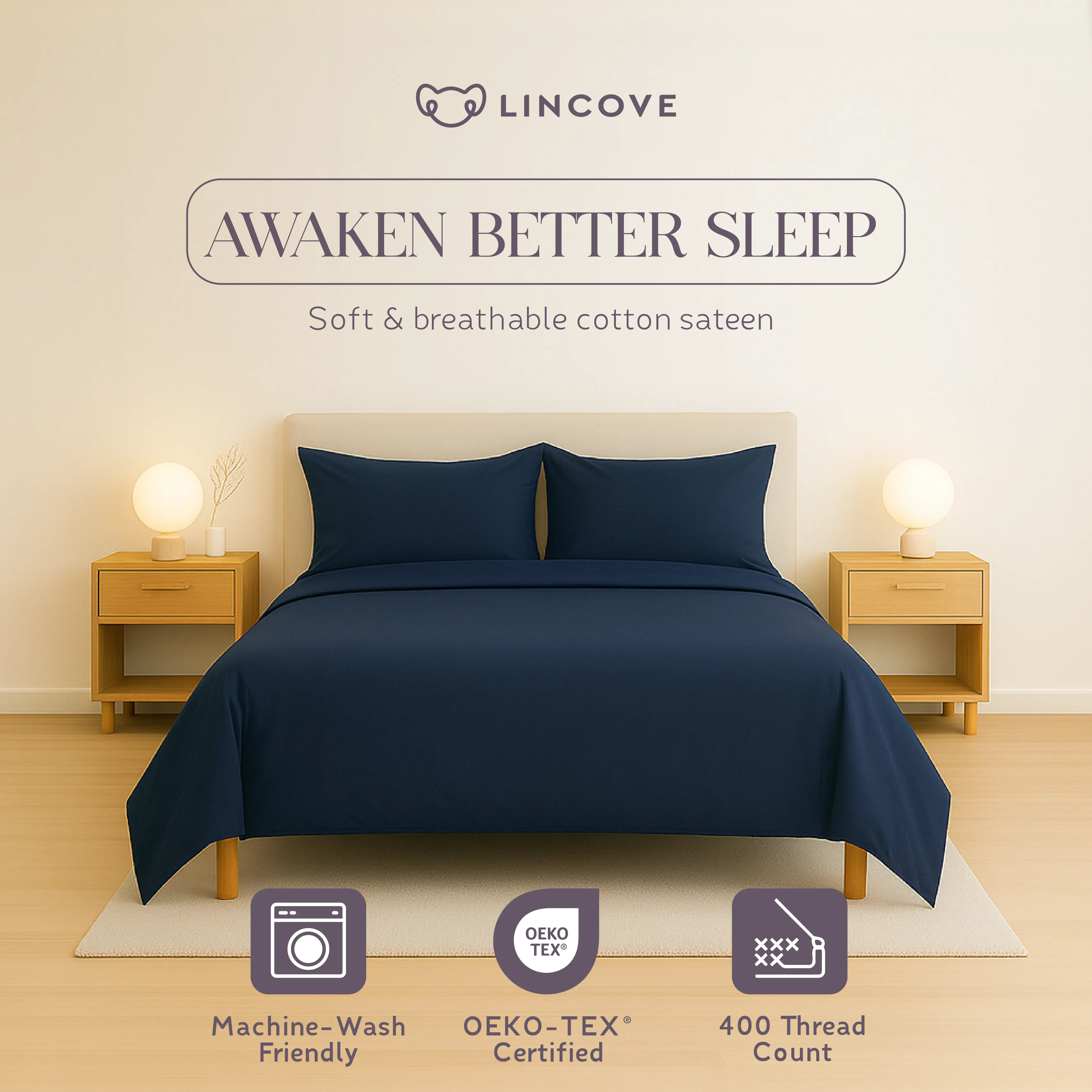100% Cotton Sheet Set | Luxe Hotel Collection - Image 8