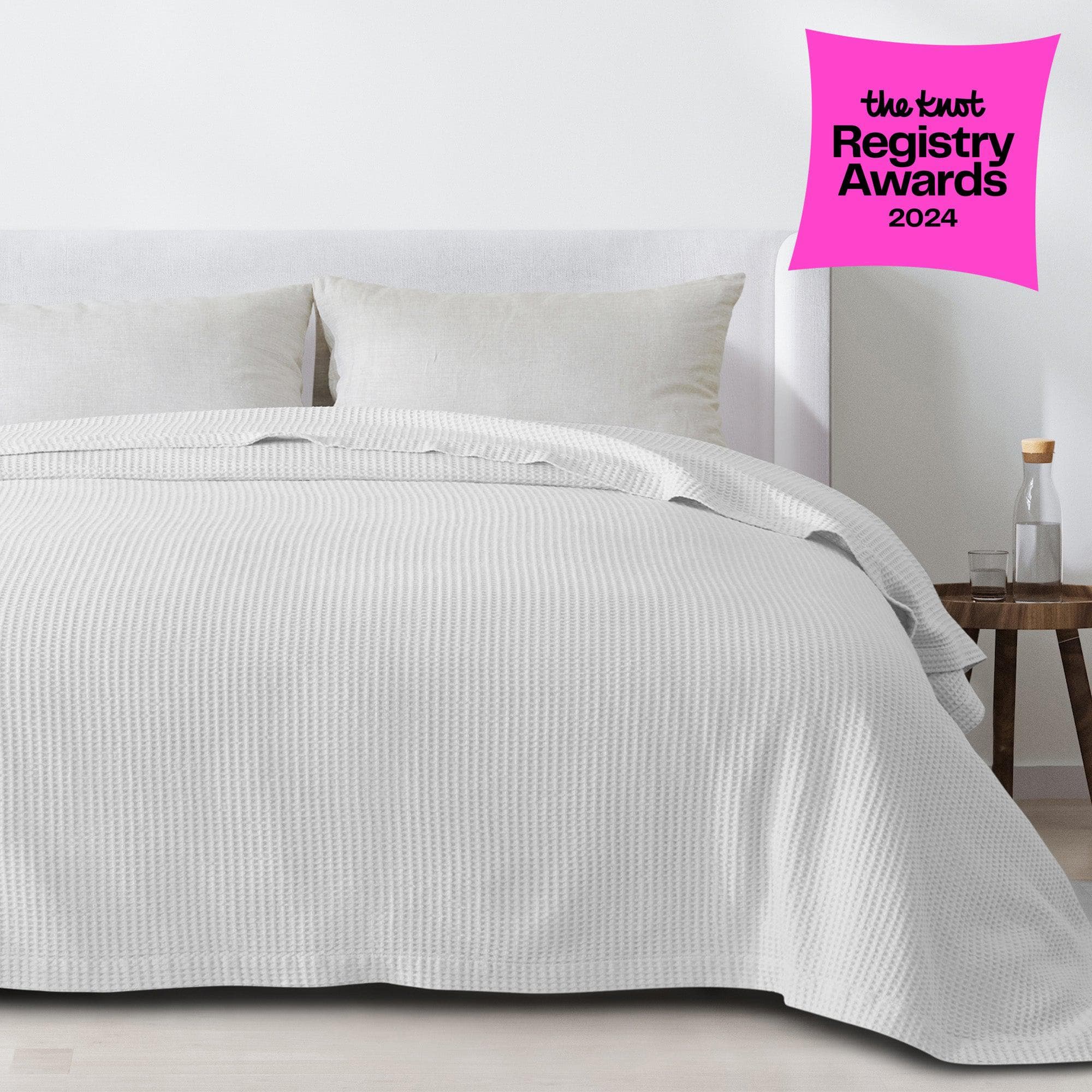 100% Cotton Waffle Weave Blanket - Mikala Collection - Image 36