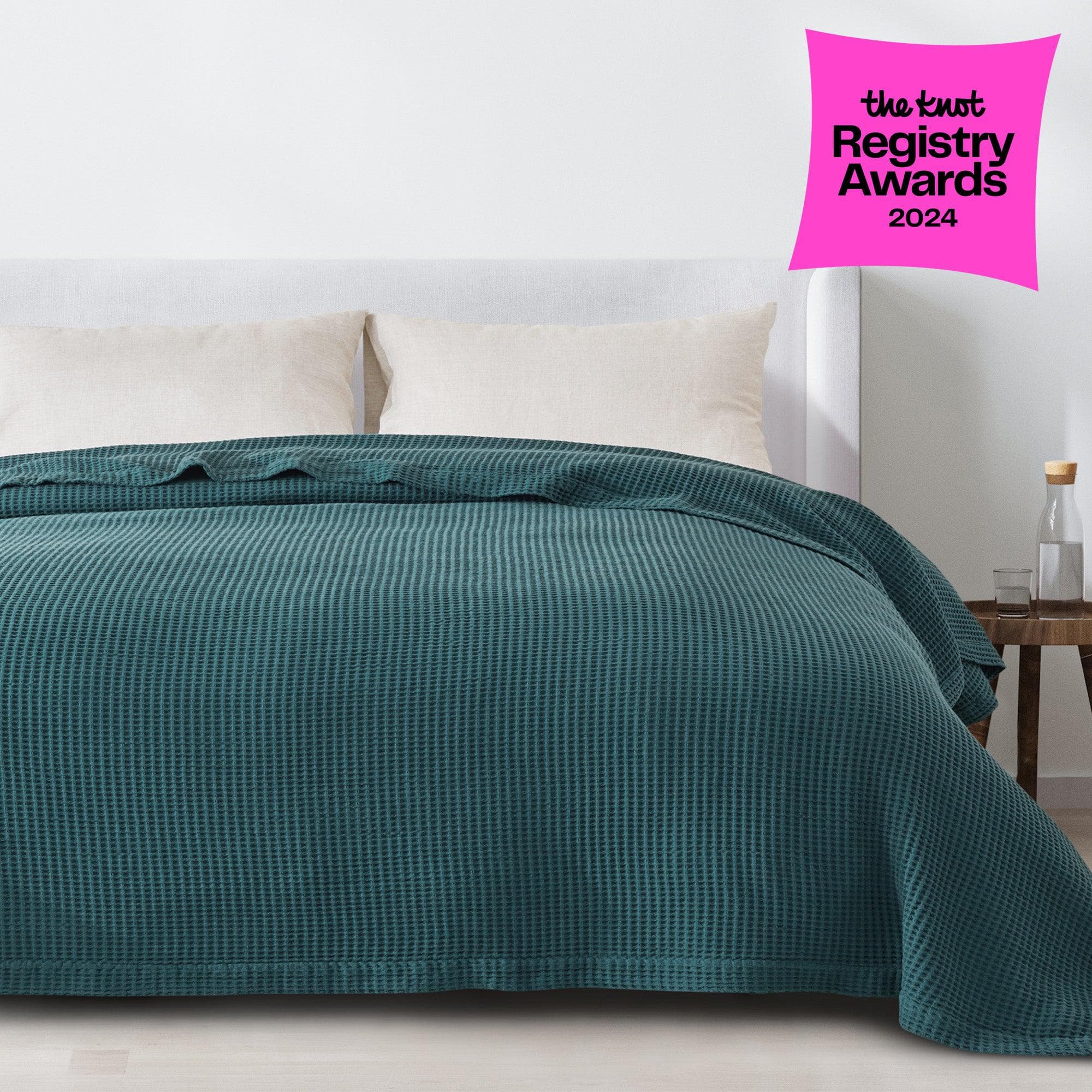 100% Cotton Waffle Weave Blanket - Mikala Collection - Image 61