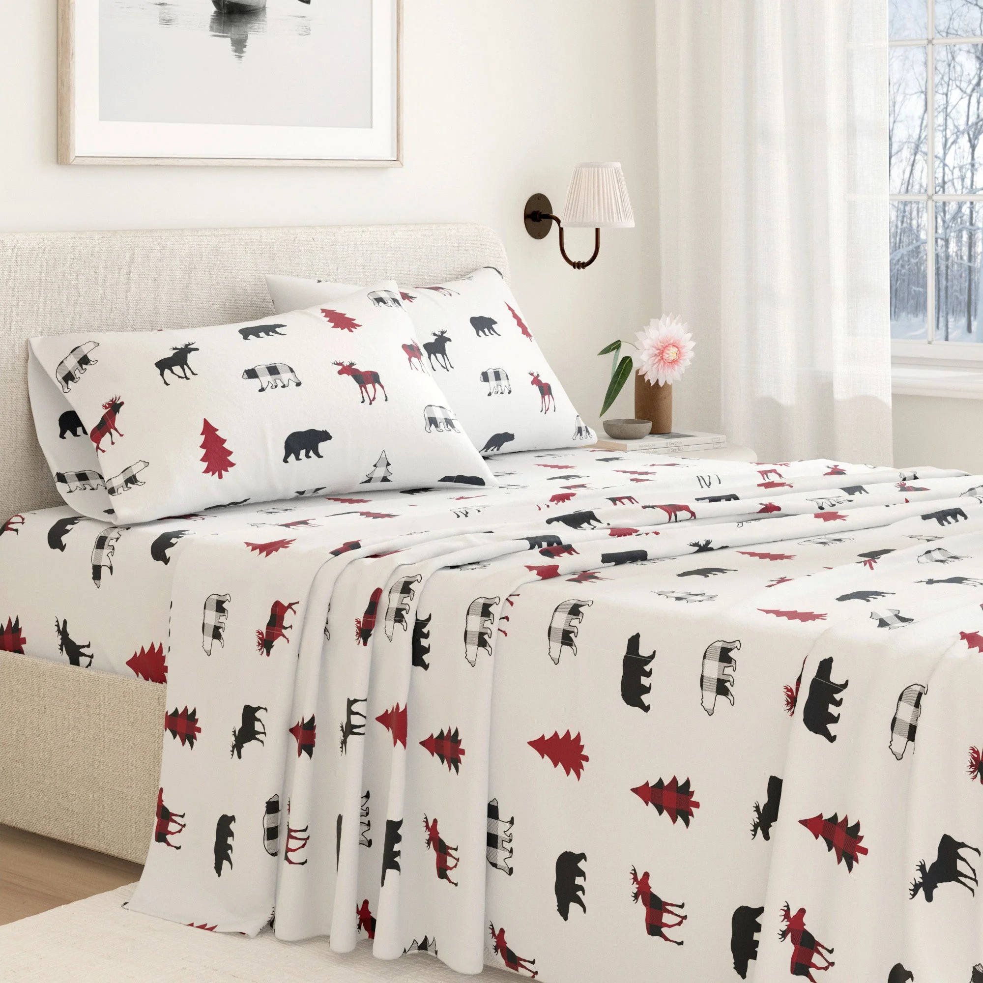 100% Turkish Cotton Flannel Sheet Sets - Boulder Collection - Image 11