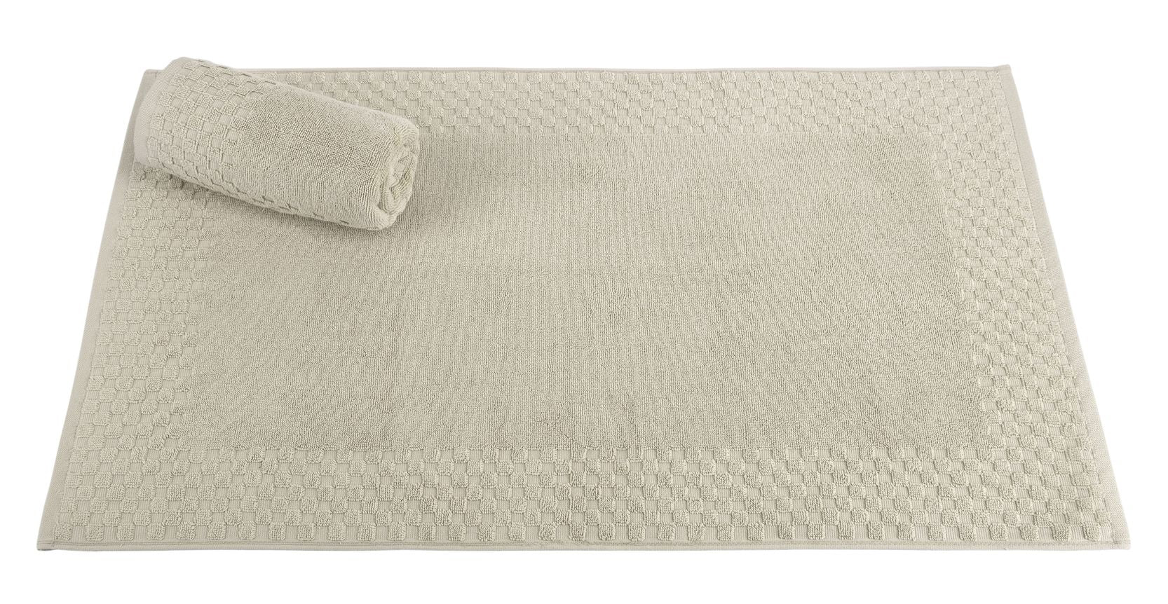 2 Piece Cotton Bath Mat Set - Non-Slip & Absorbent Bathroom Rugs (20"x34") - Image 2