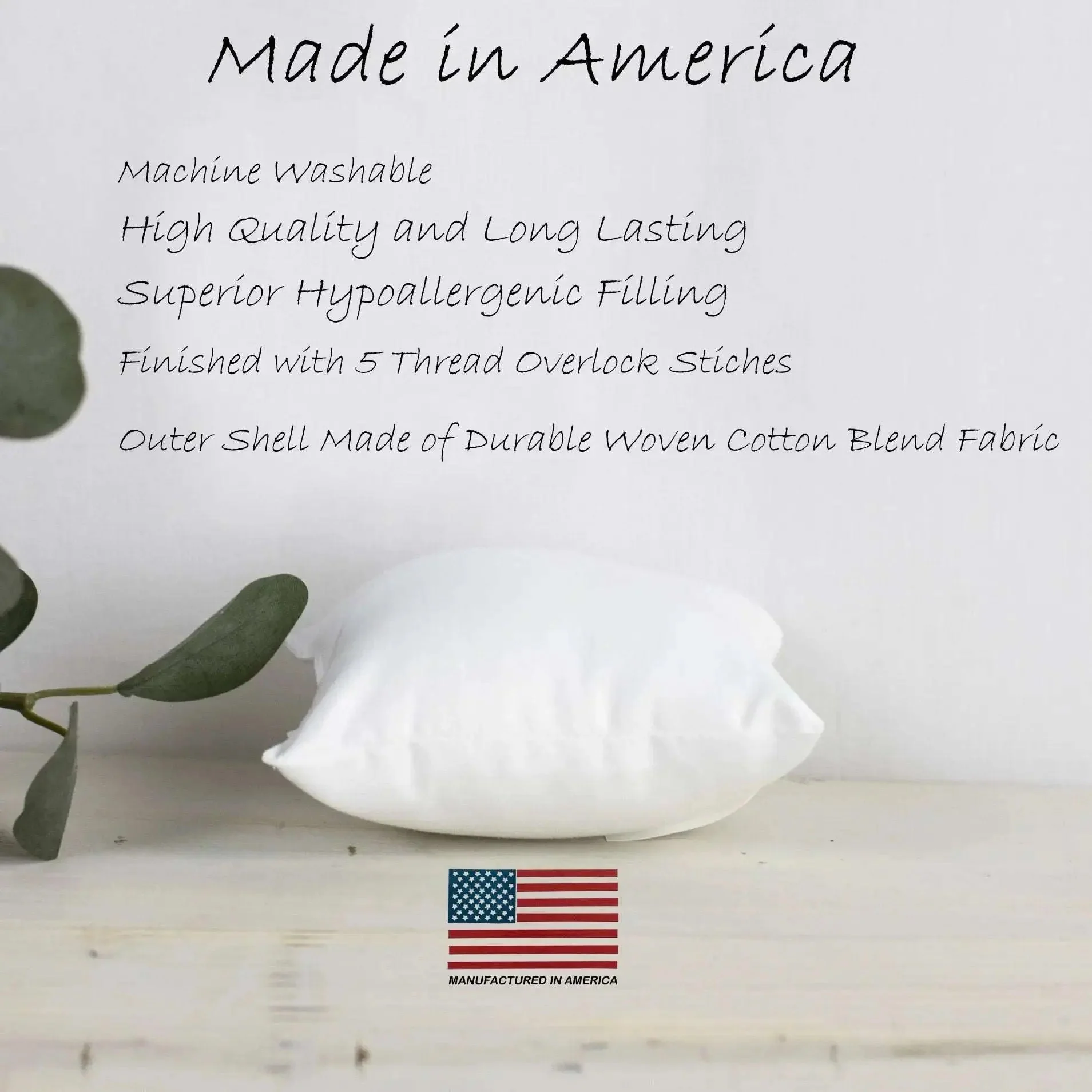 Indoor/Outdoor Hypoallergenic Polyester Pillow Insert - Image 2