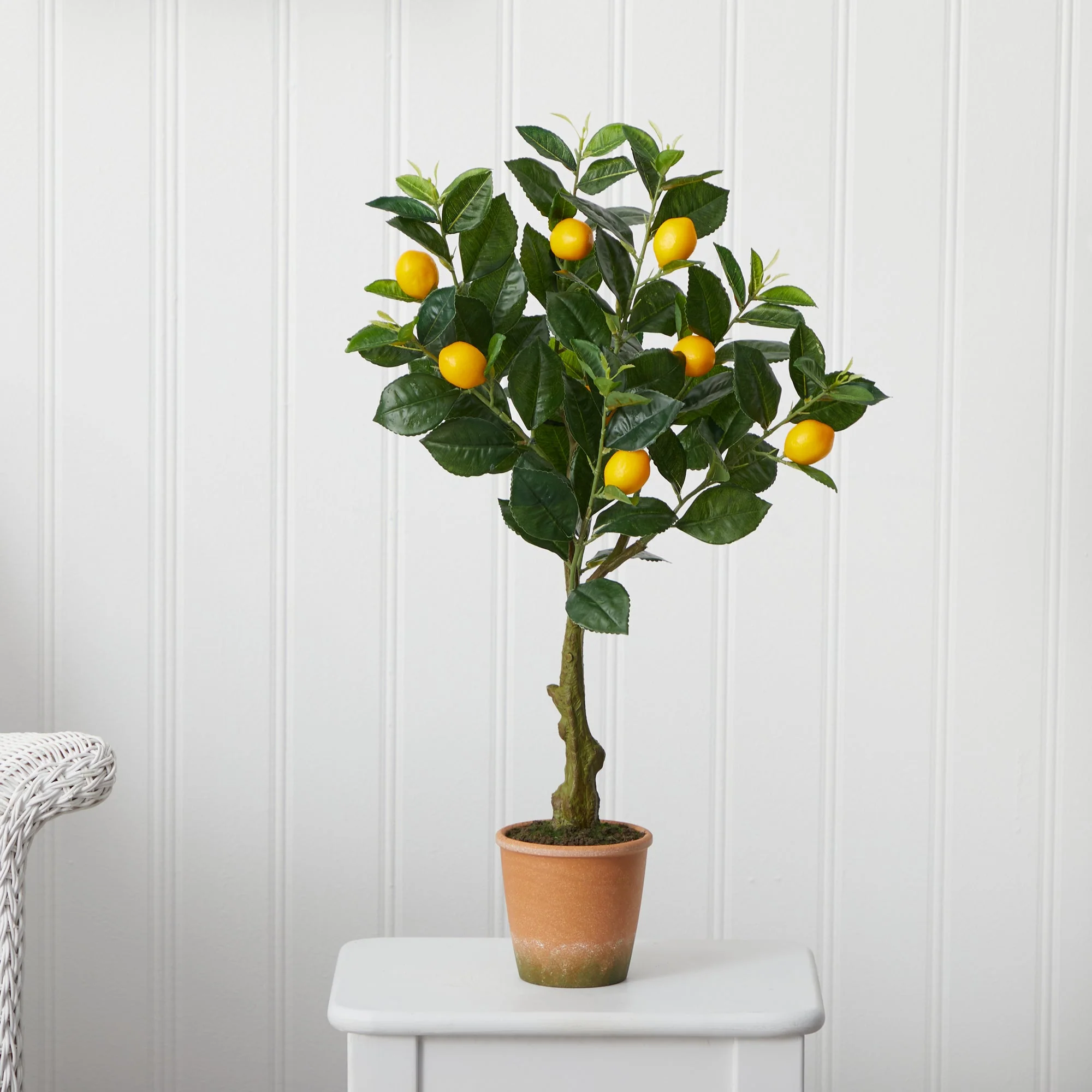 28” Lemon Artificial Tree in Decorative Planter - Image 4