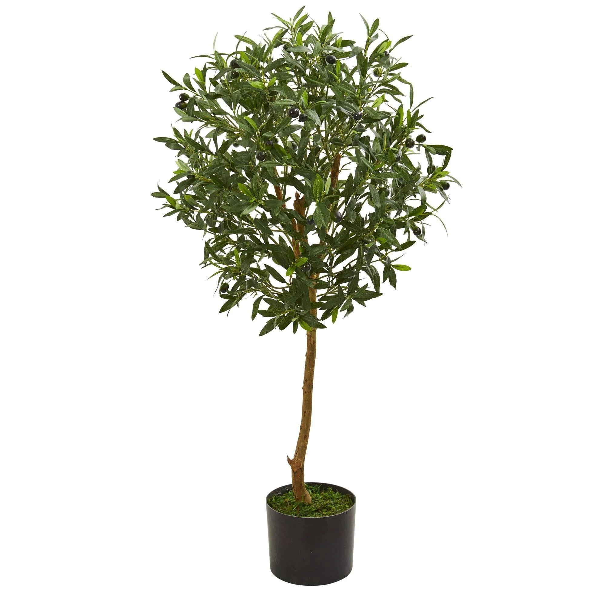 3.5’ Olive Artificial Tree in Nursery Planter - Image 5