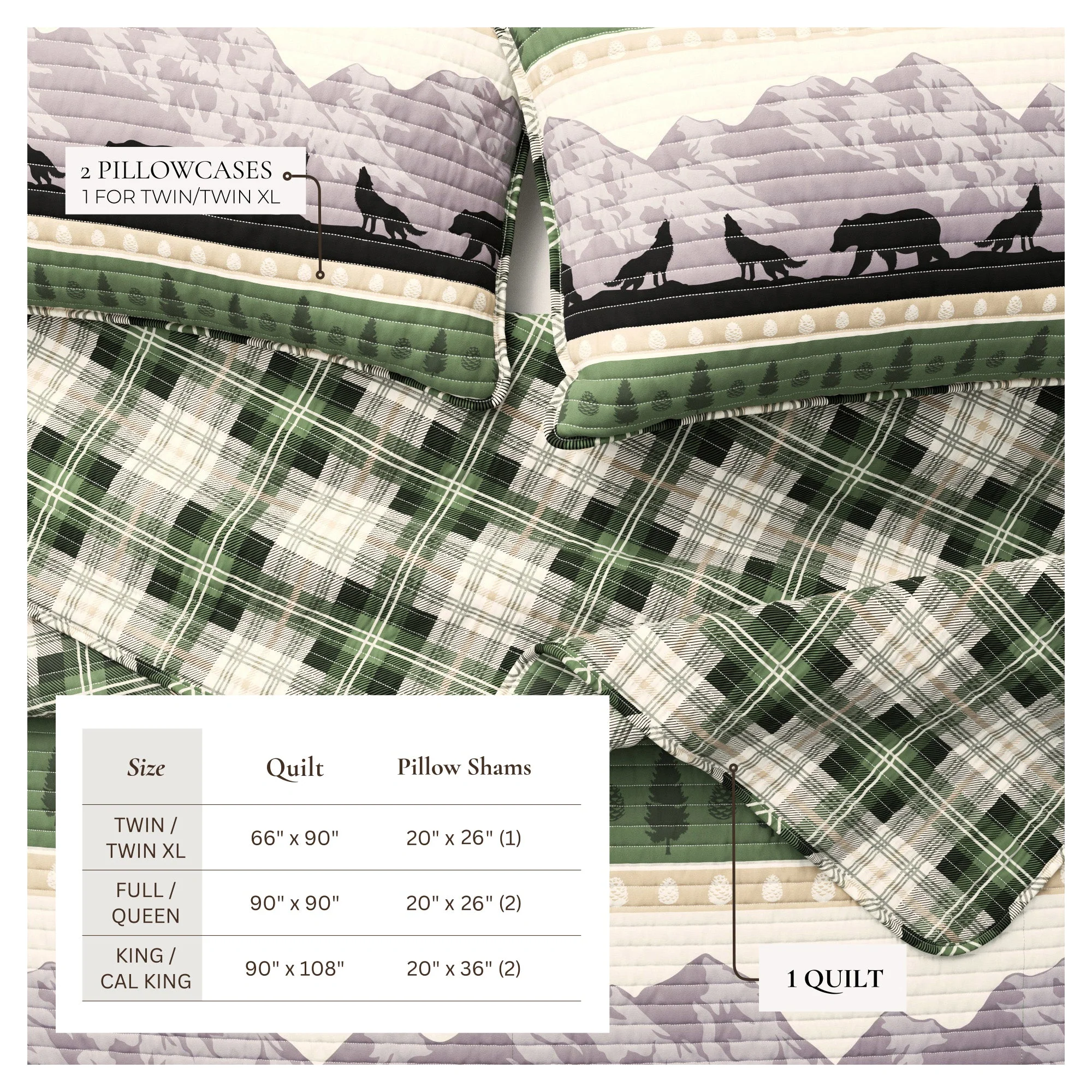 3-Piece Lodge Quilt - Salt Creek Collection - Image 5