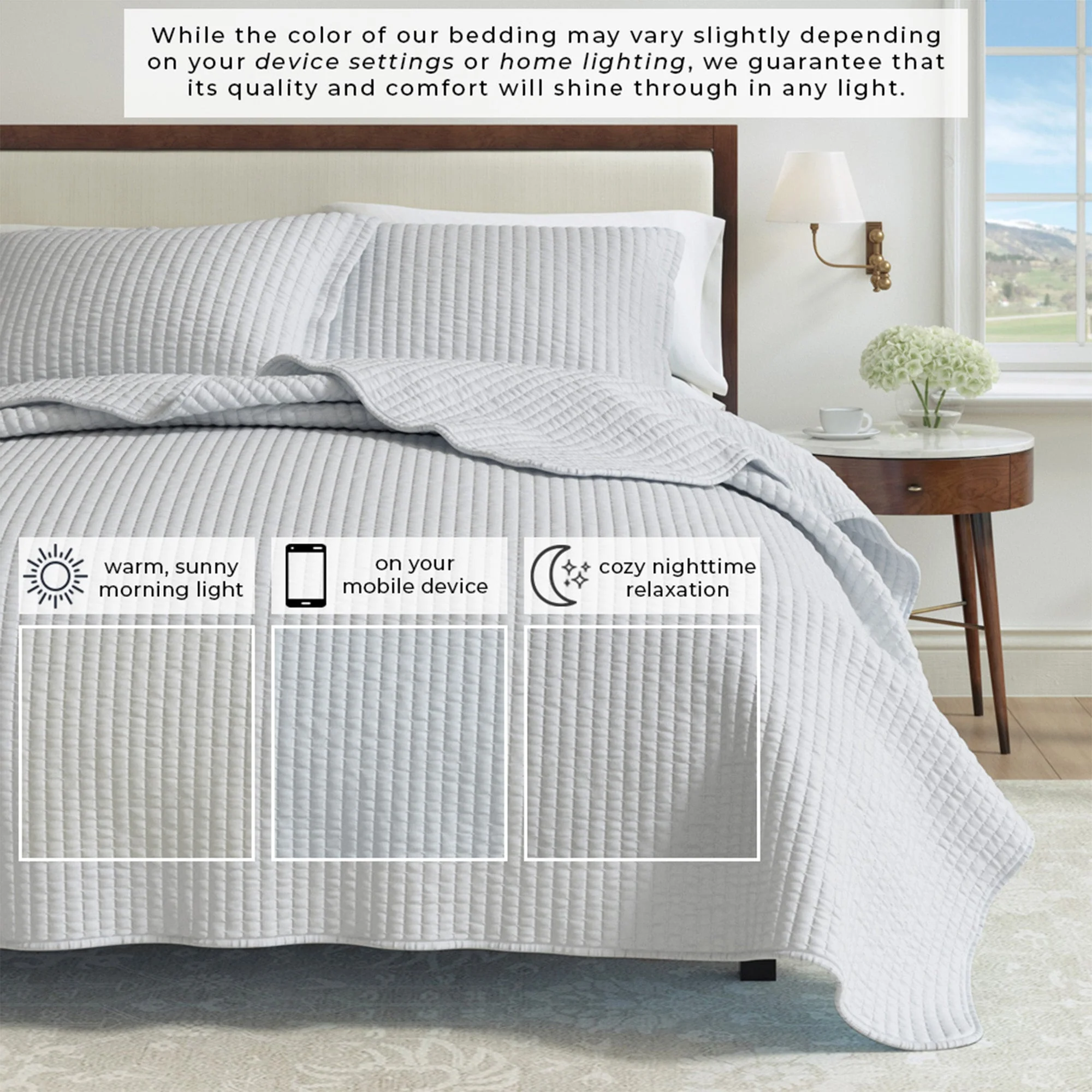 3-Piece Solid Quilt - Alicia Collection - Image 23