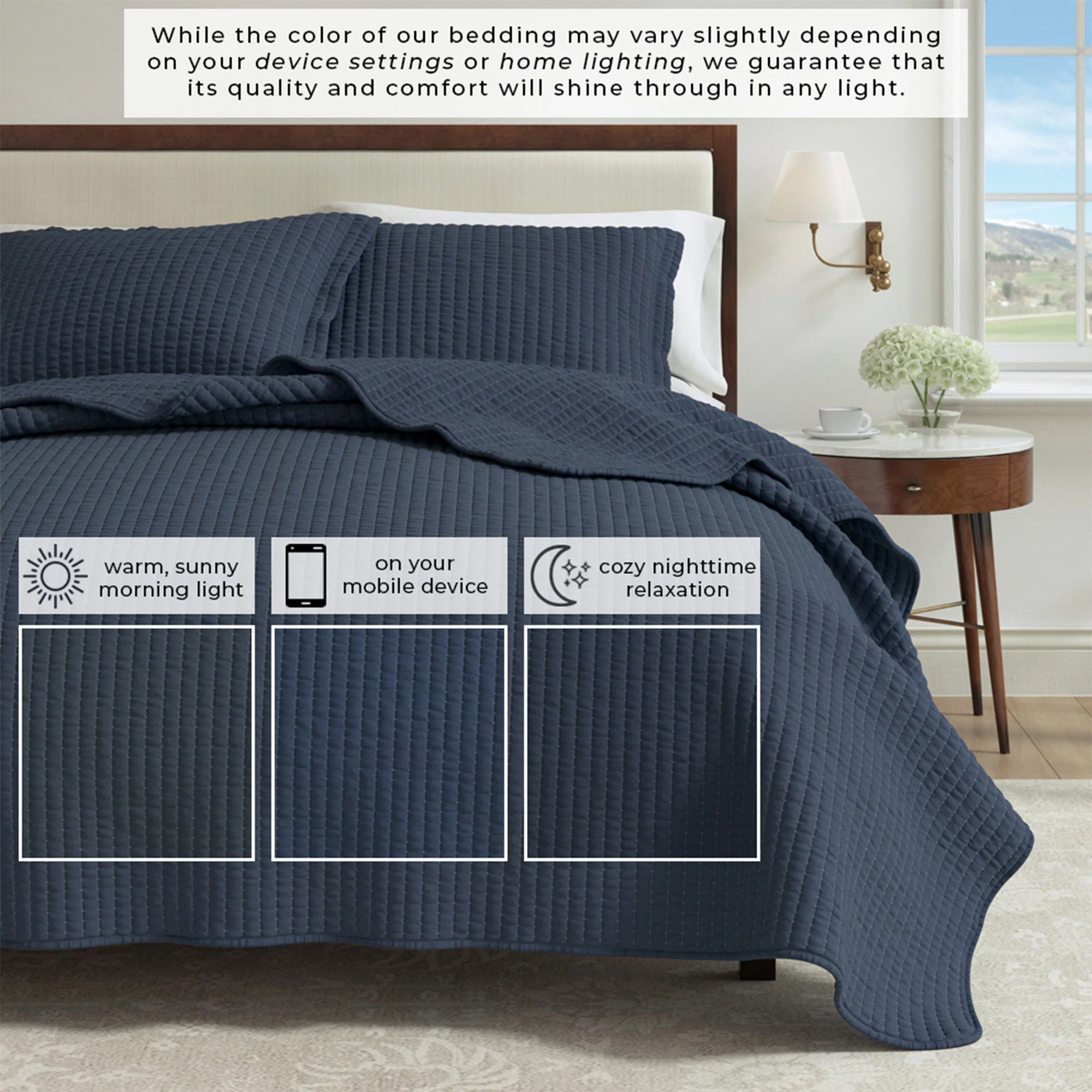 3-Piece Solid Quilt - Alicia Collection - Image 35