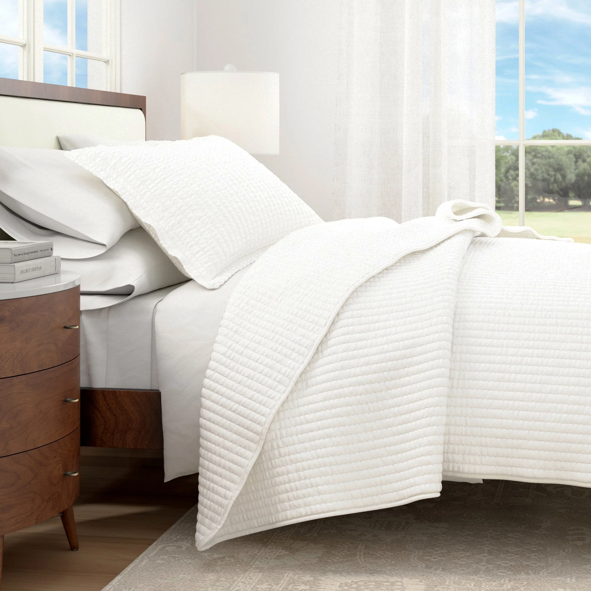 3-Piece Solid Quilt - Alicia Collection - Image 6