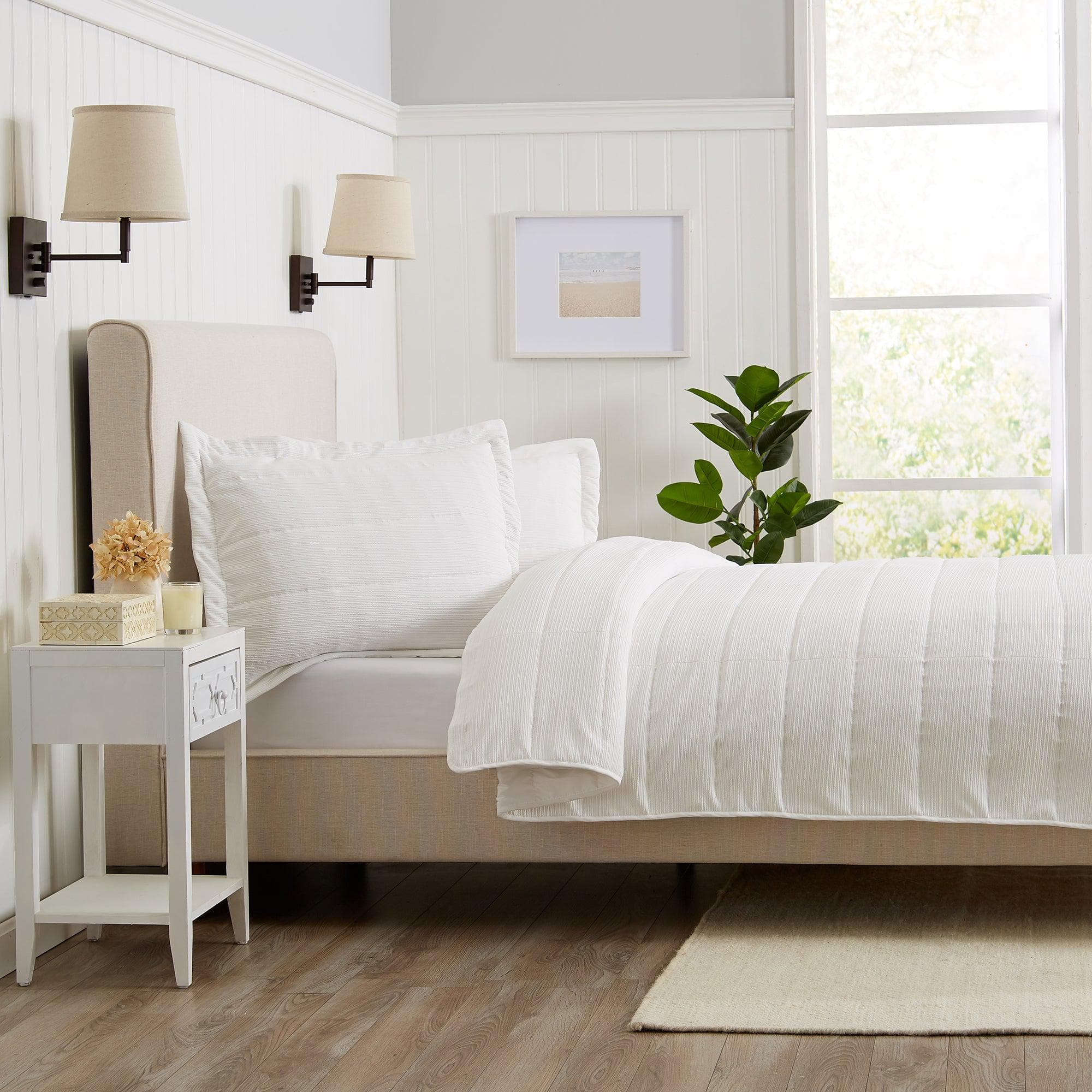 3 Piece Textured Striped Quilt Set - Ellie Collection - Image 17