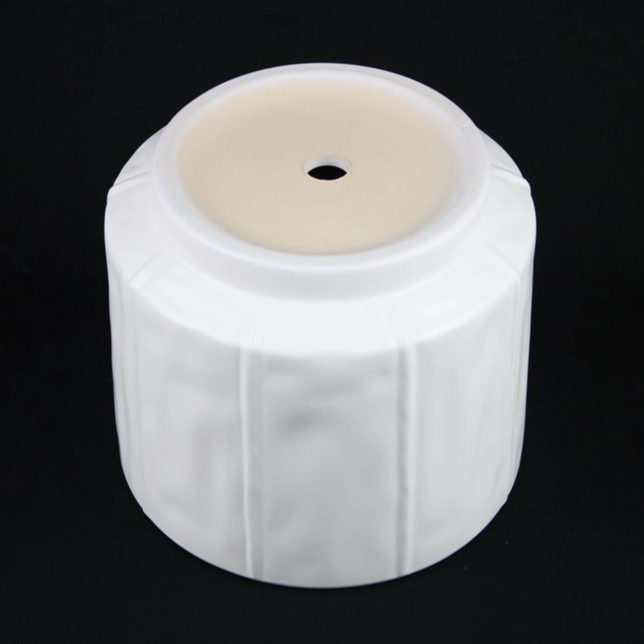 3-Piece White Stoneware Planter Pot Set with Soft Vertical Texture - Image 9