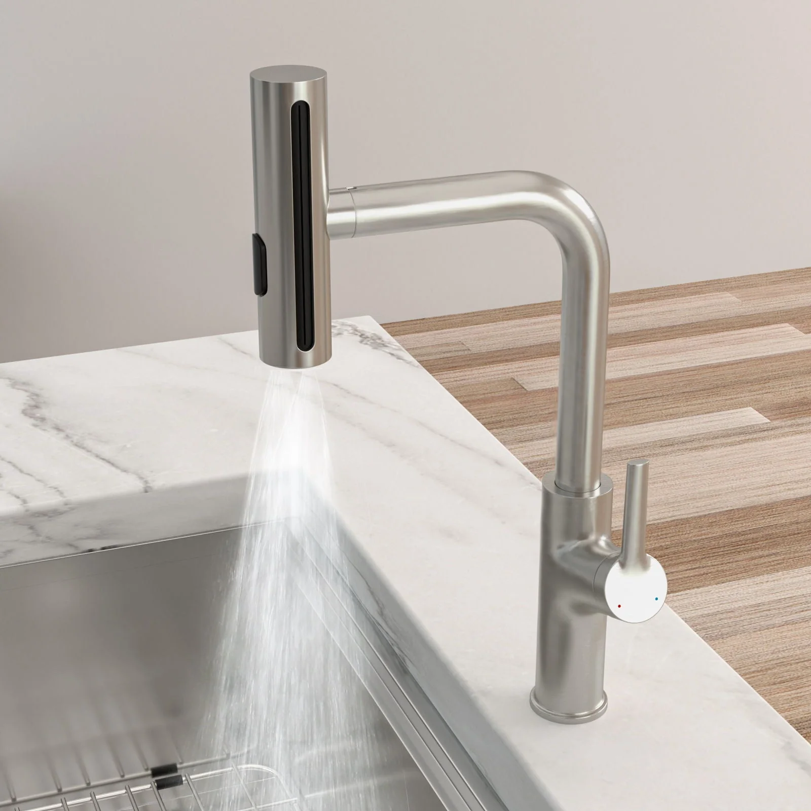 360° Pull Down Kitchen Faucet With 4 Spray Modes - Image 6