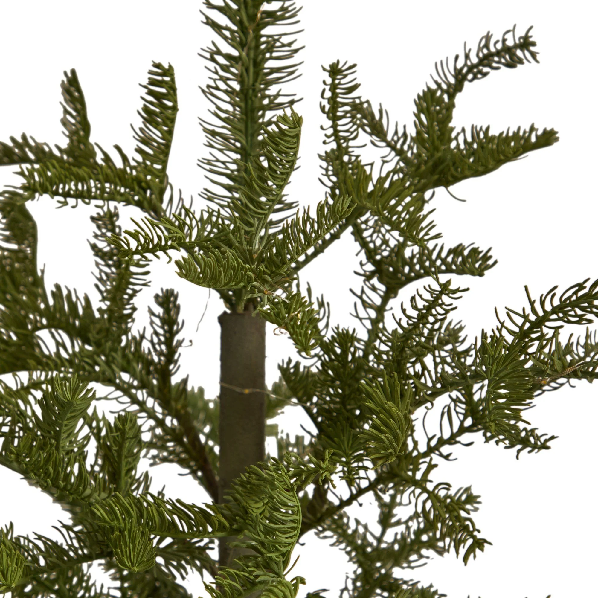 4.5’ Pre-Lit Christmas Pine Artificial Tree in Decorative Planter - Image 5