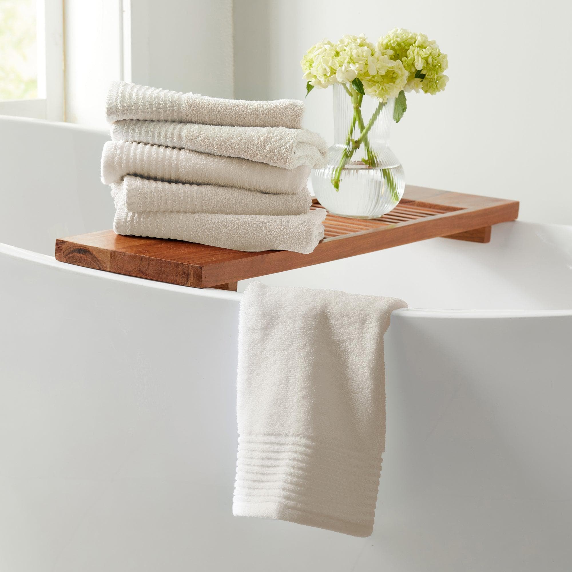 4 Pack Cotton Bath Towels - Kasper Collection - Image 33