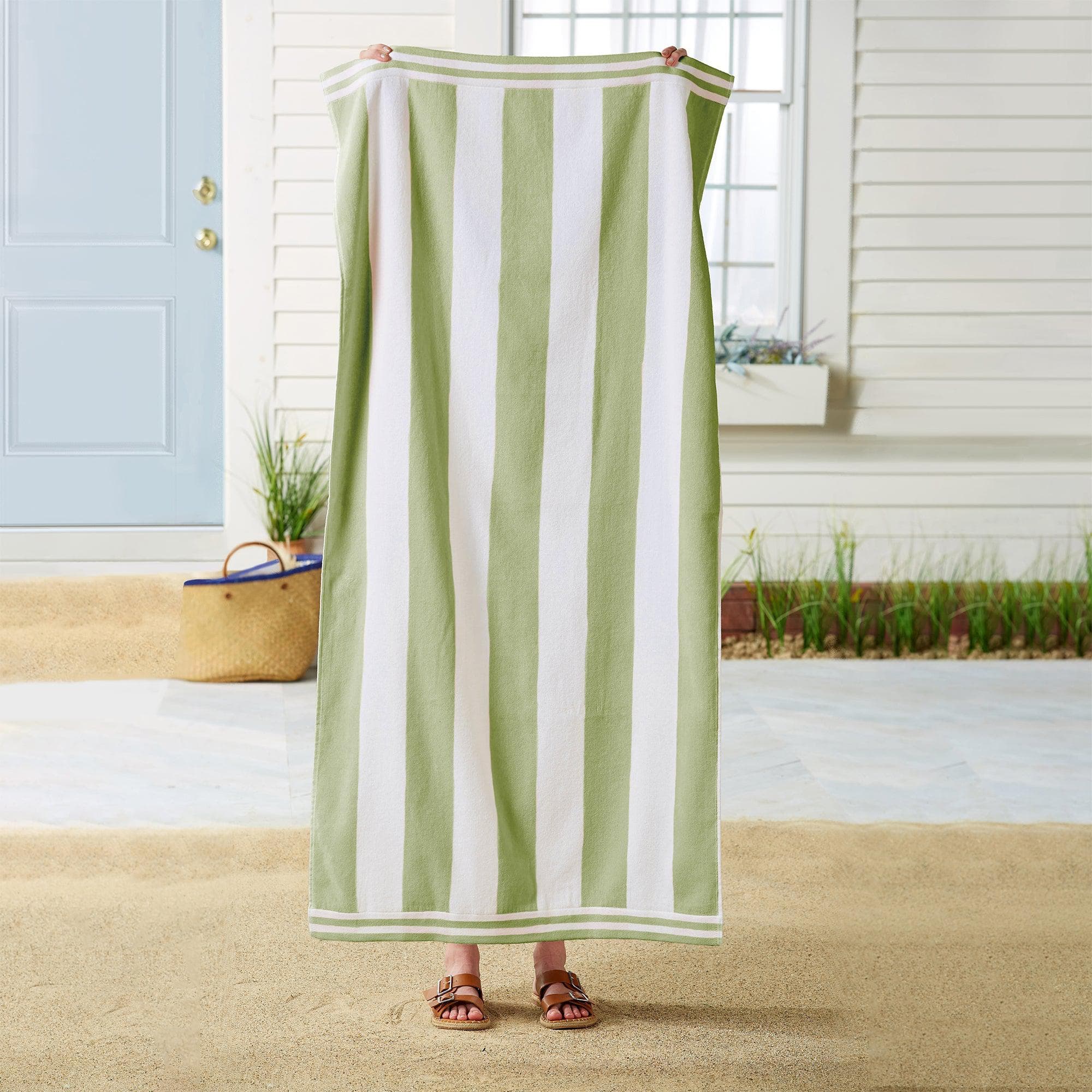 4 Pack Striped Cabana Beach Towel - Edgartown Collection - Image 21