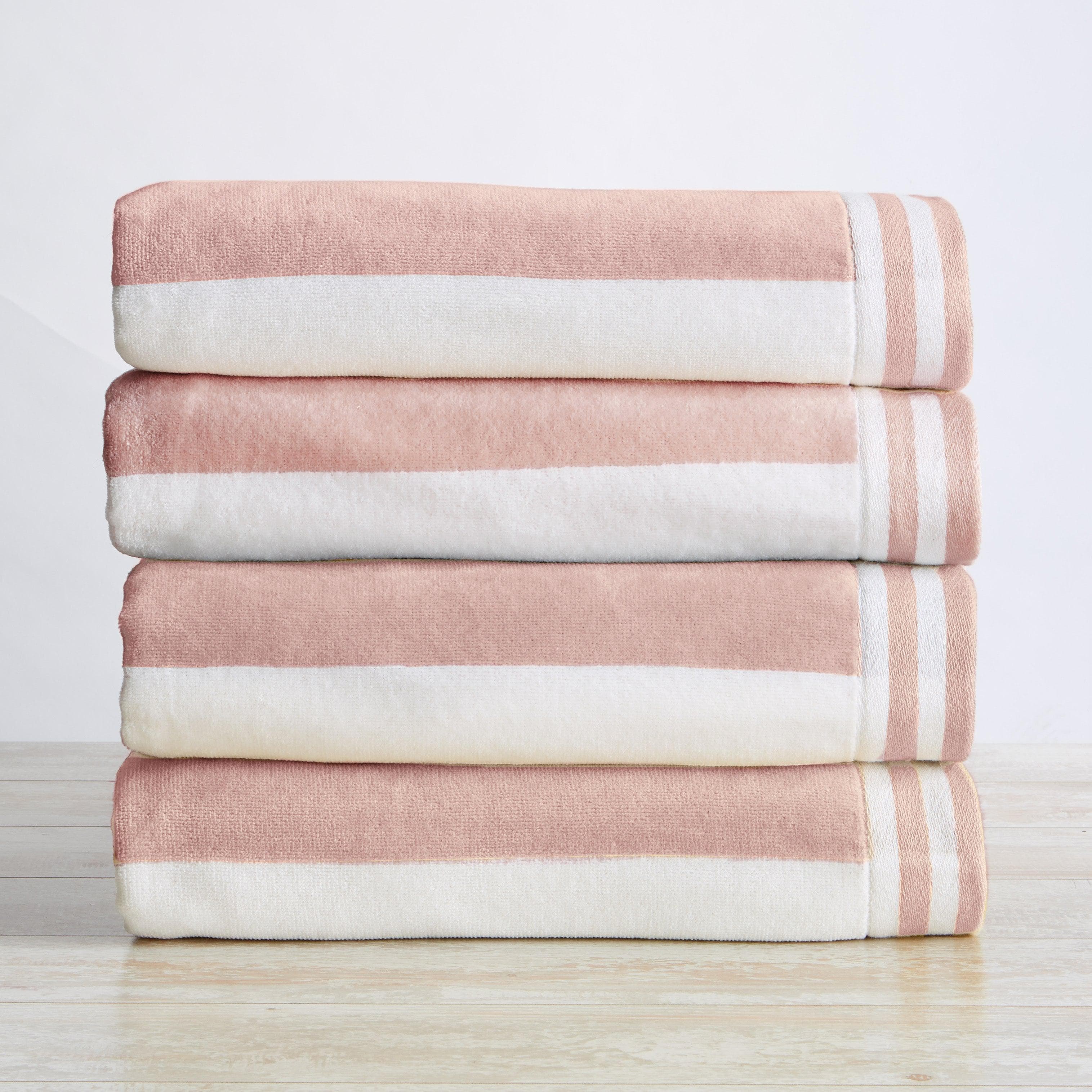 4 Pack Striped Cabana Beach Towel - Edgartown Collection - Image 30