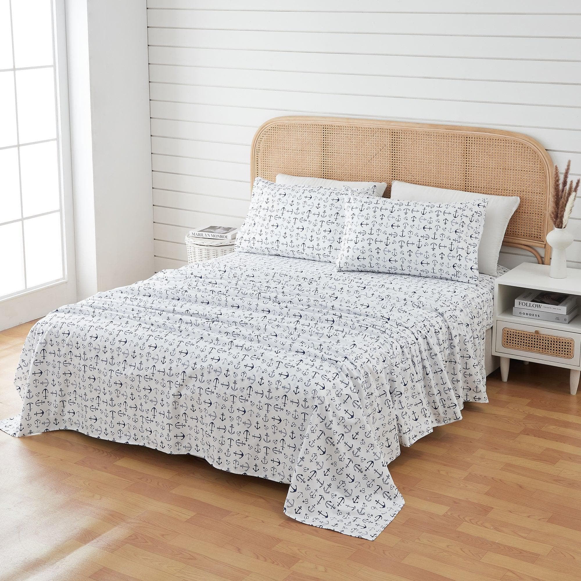 4-Piece Coastal Microfiber Sheet - Newport Collection - Image 97