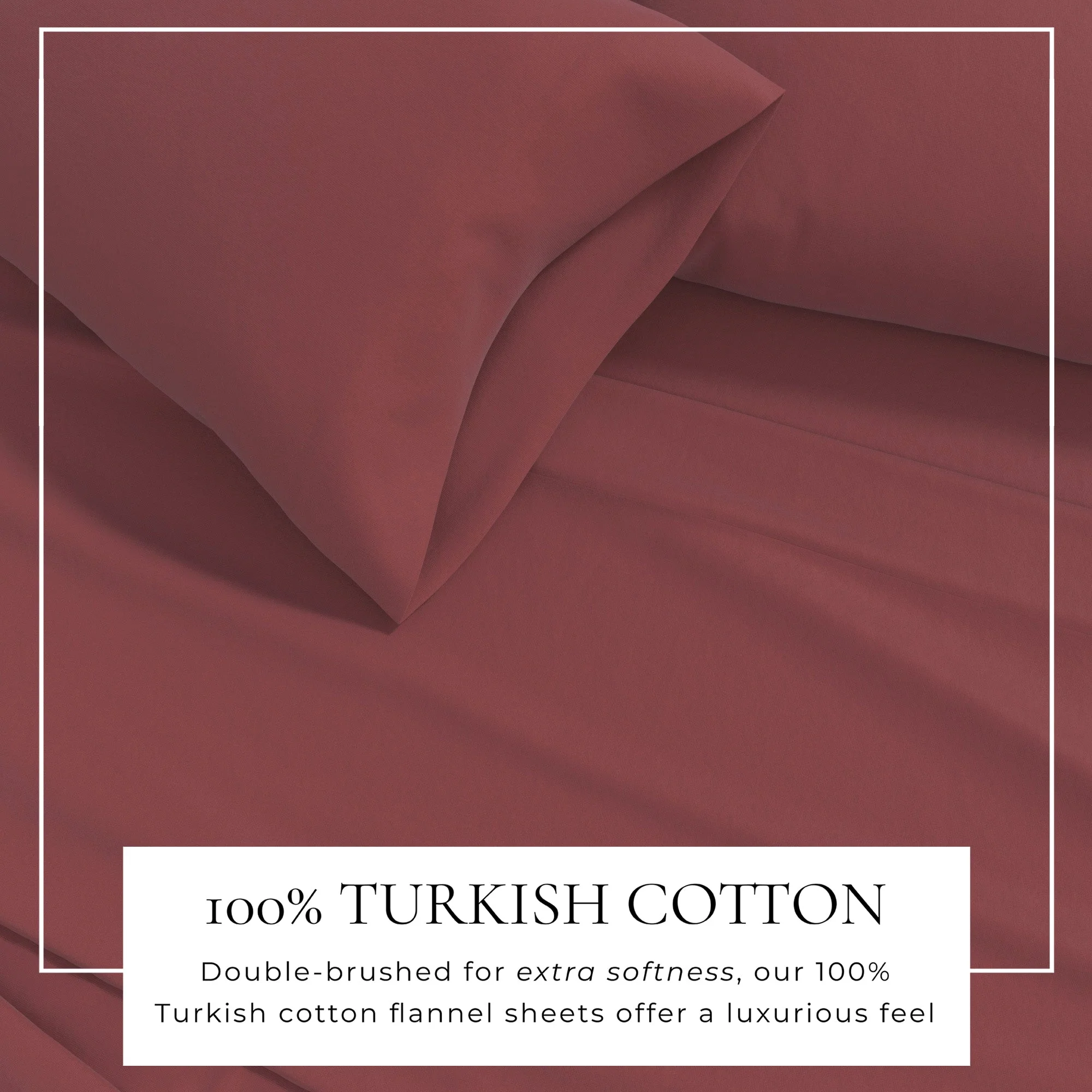 4-Piece Cotton Solid Flannel Sheet - Nordic Collection - Image 32