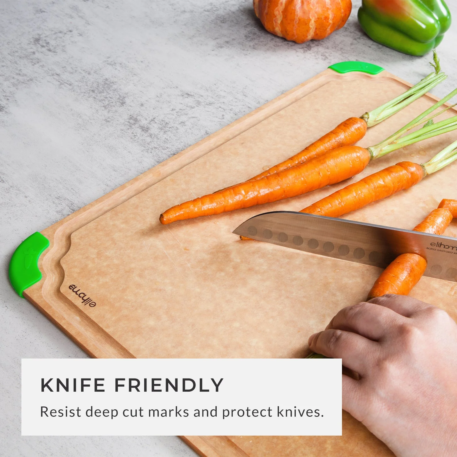 4 Piece Cutting Wise Cutting Board Set (S+M+L+XL) - Image 4