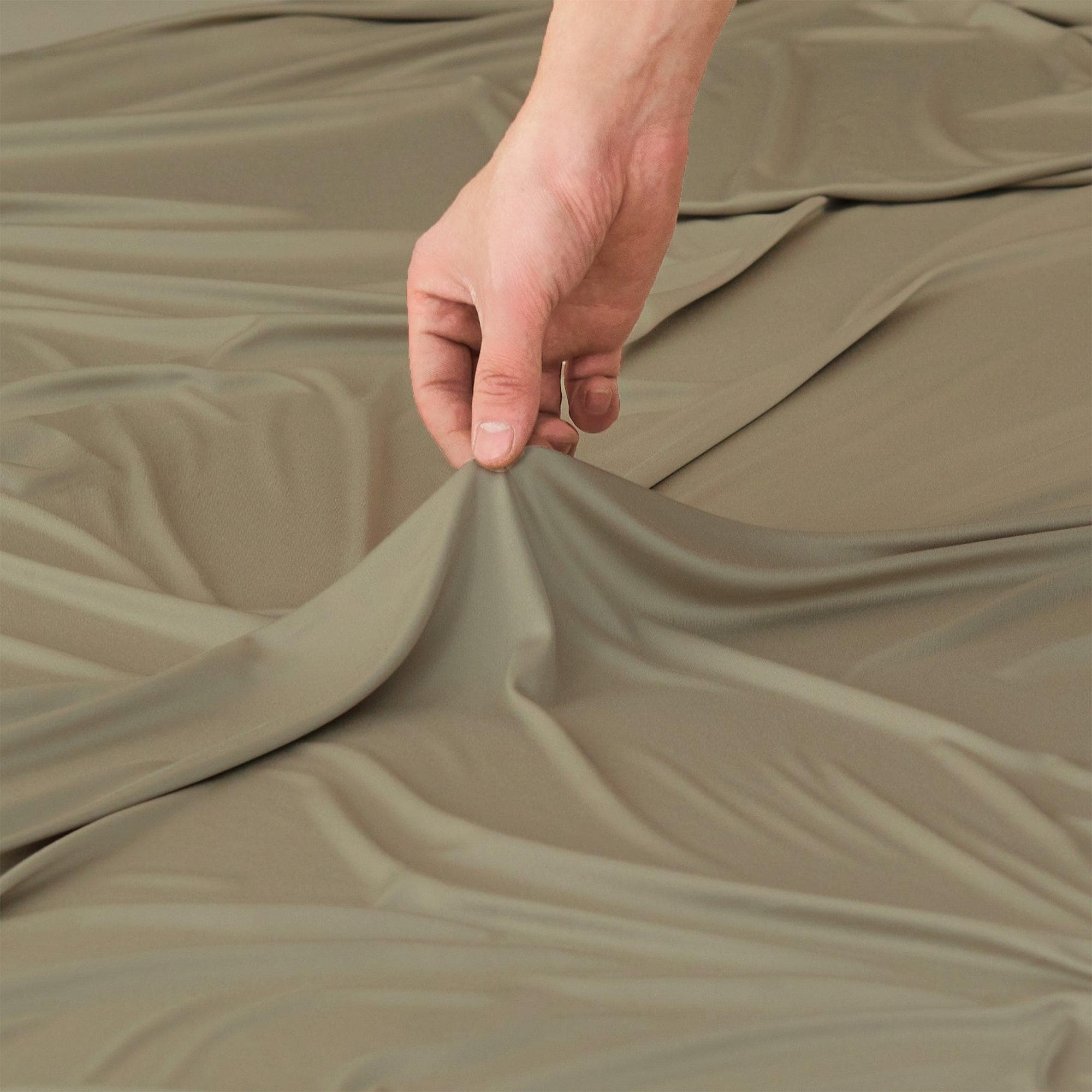 4-Piece Interlock Microfiber Sheet Set - Mackenna Collection - Image 24