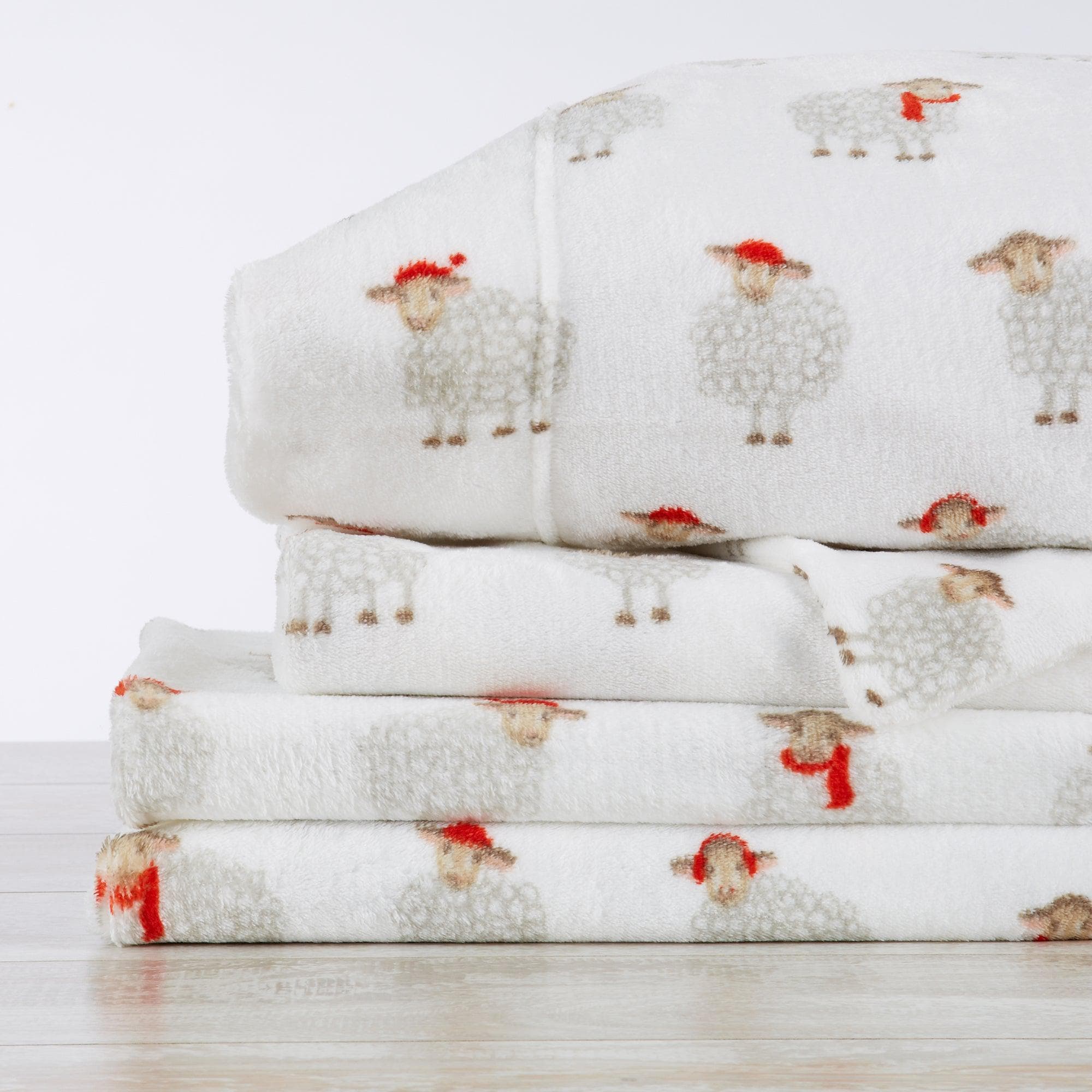 4-Piece Printed Plush Sheet - Velvet Luxe Collection - Image 51