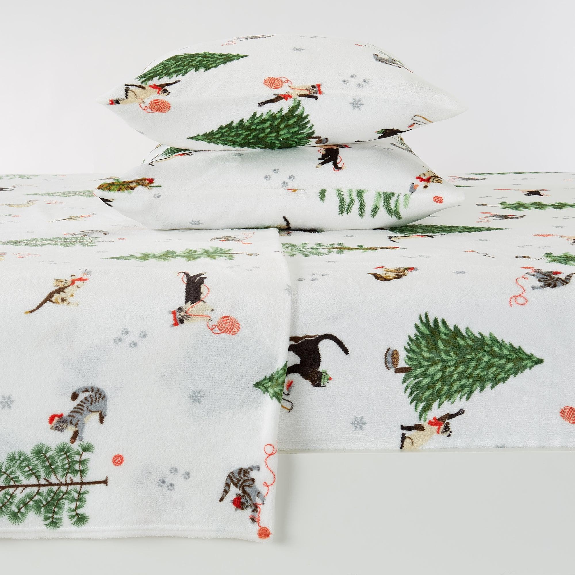 4-Piece Printed Plush Sheet - Velvet Luxe Collection - Image 73