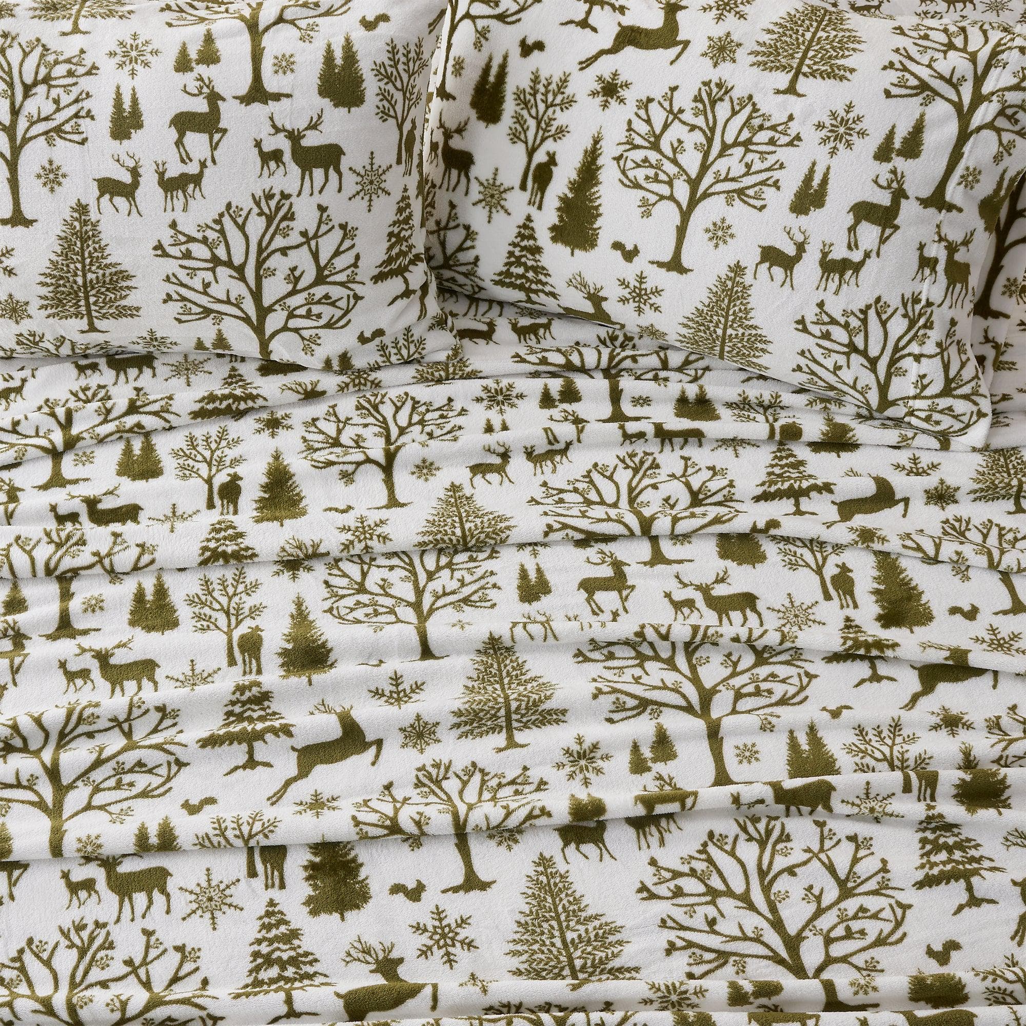 4-Piece Printed Plush Sheet - Velvet Luxe Collection - Image 92