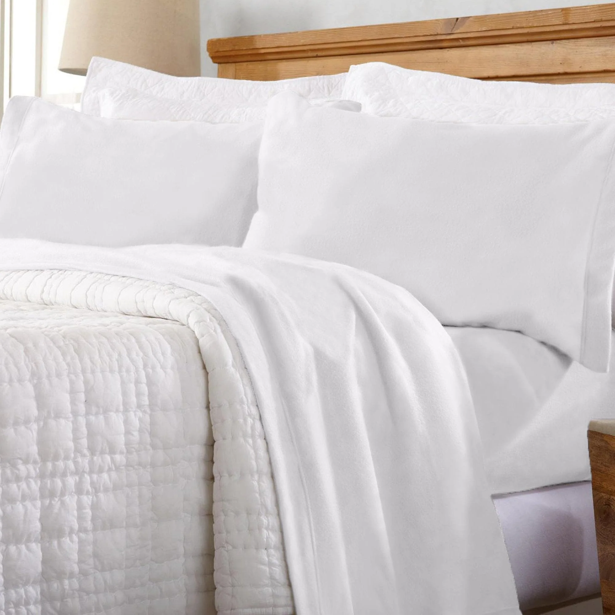 4-Piece Solid Fleece Sheet - Christina Collection - Image 37
