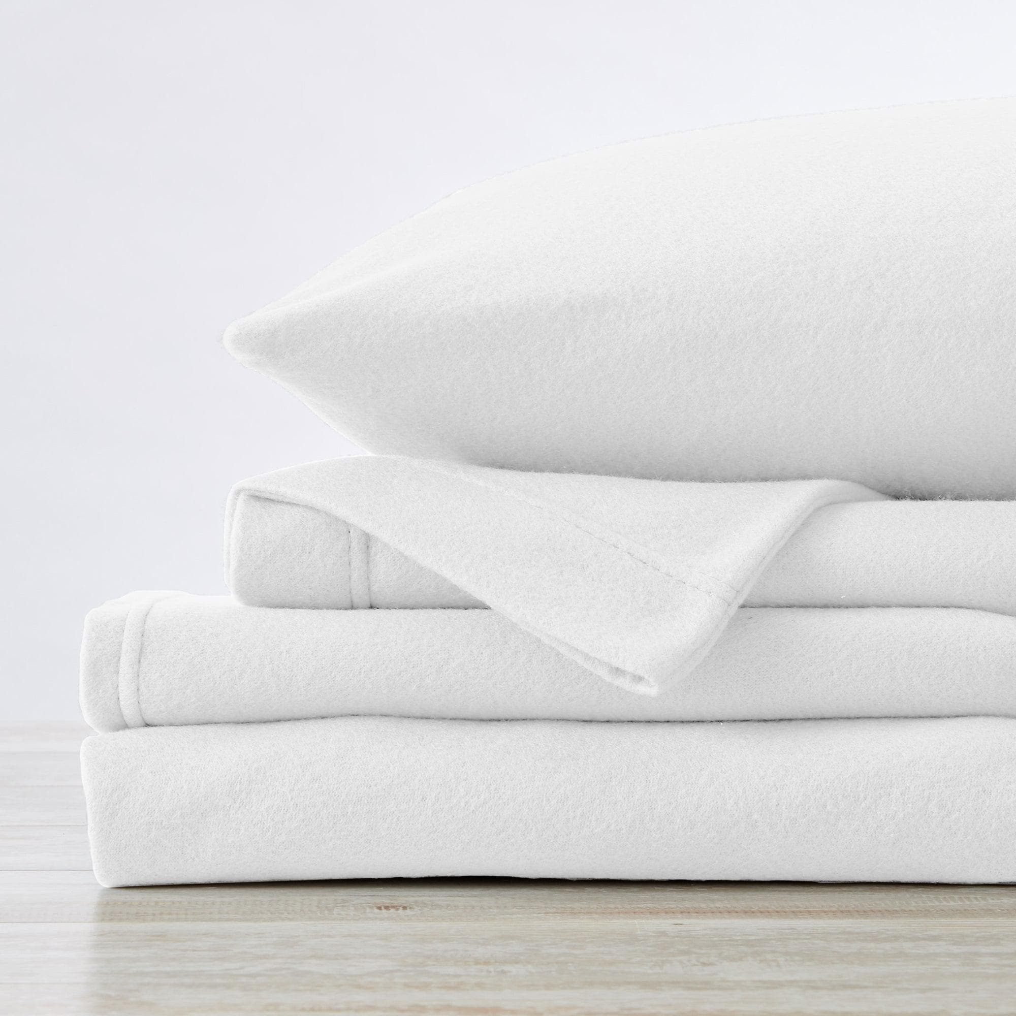 4-Piece Solid Fleece Sheet - Christina Collection - Image 39