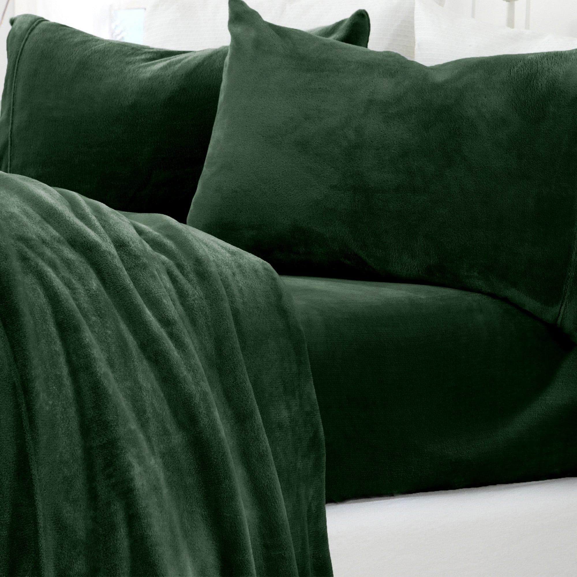 4-Piece Solid Jewel-Toned Plush Sheet - Velvet Luxe Collection - Image 5