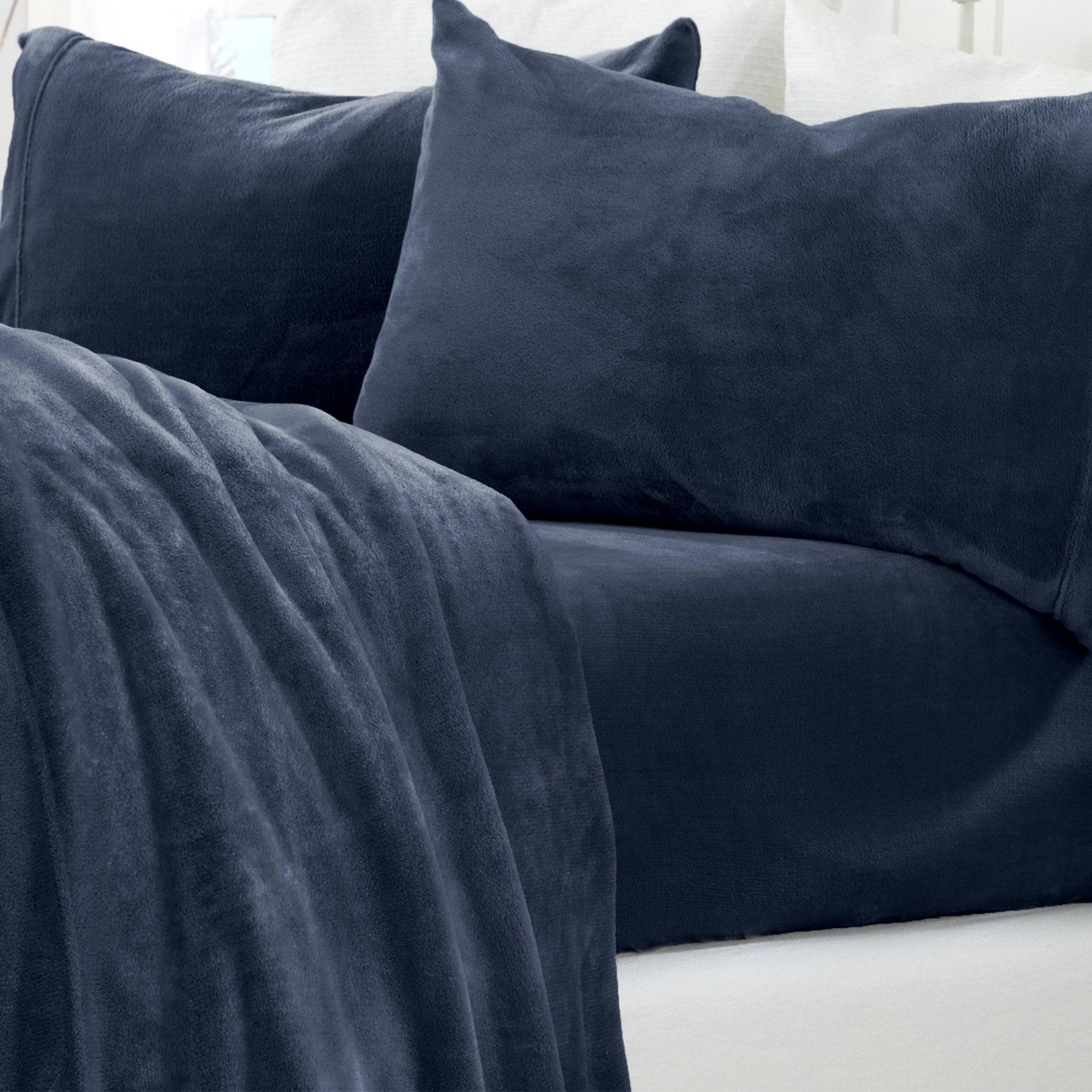 4-Piece Solid Jewel-Toned Plush Sheet - Velvet Luxe Collection - Image 8