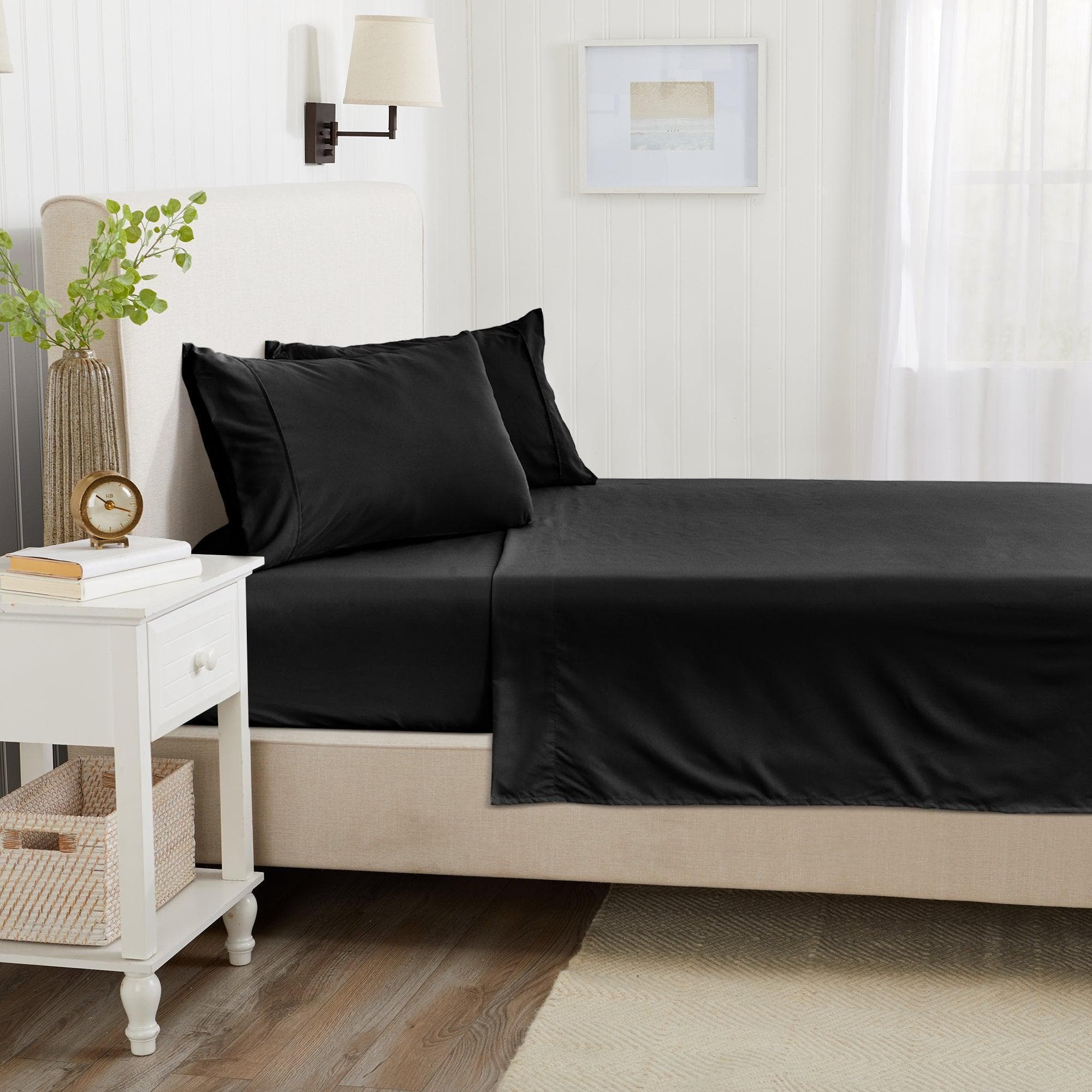4 Piece Solid Microfiber Sheet - Amara Collection - Image 10