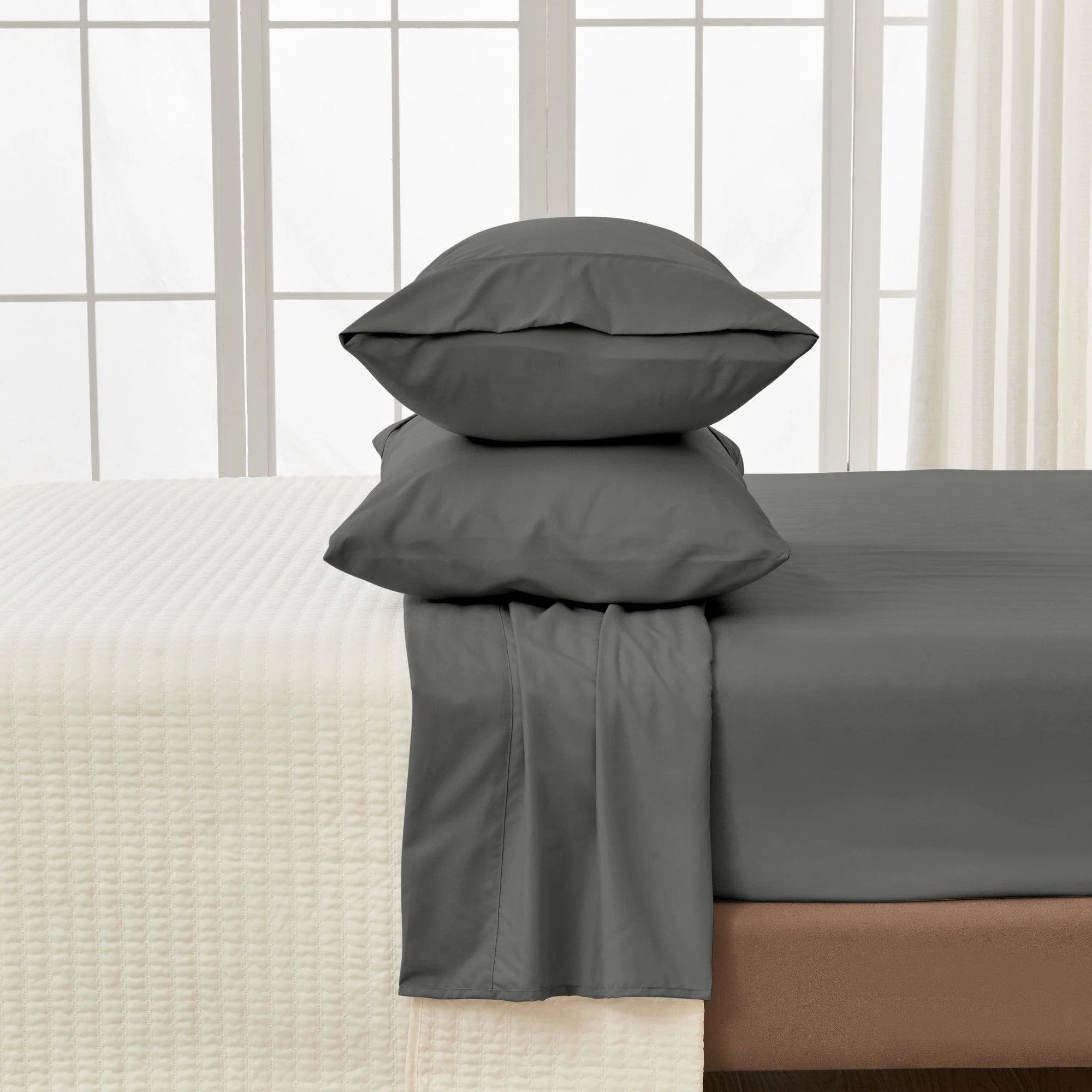 4 Piece Solid Microfiber Sheet - Amara Collection - Image 23