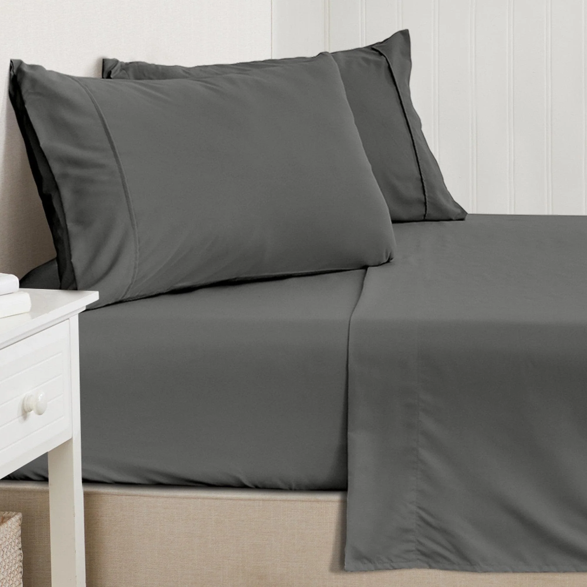 4 Piece Solid Microfiber Sheet - Amara Collection - Image 25