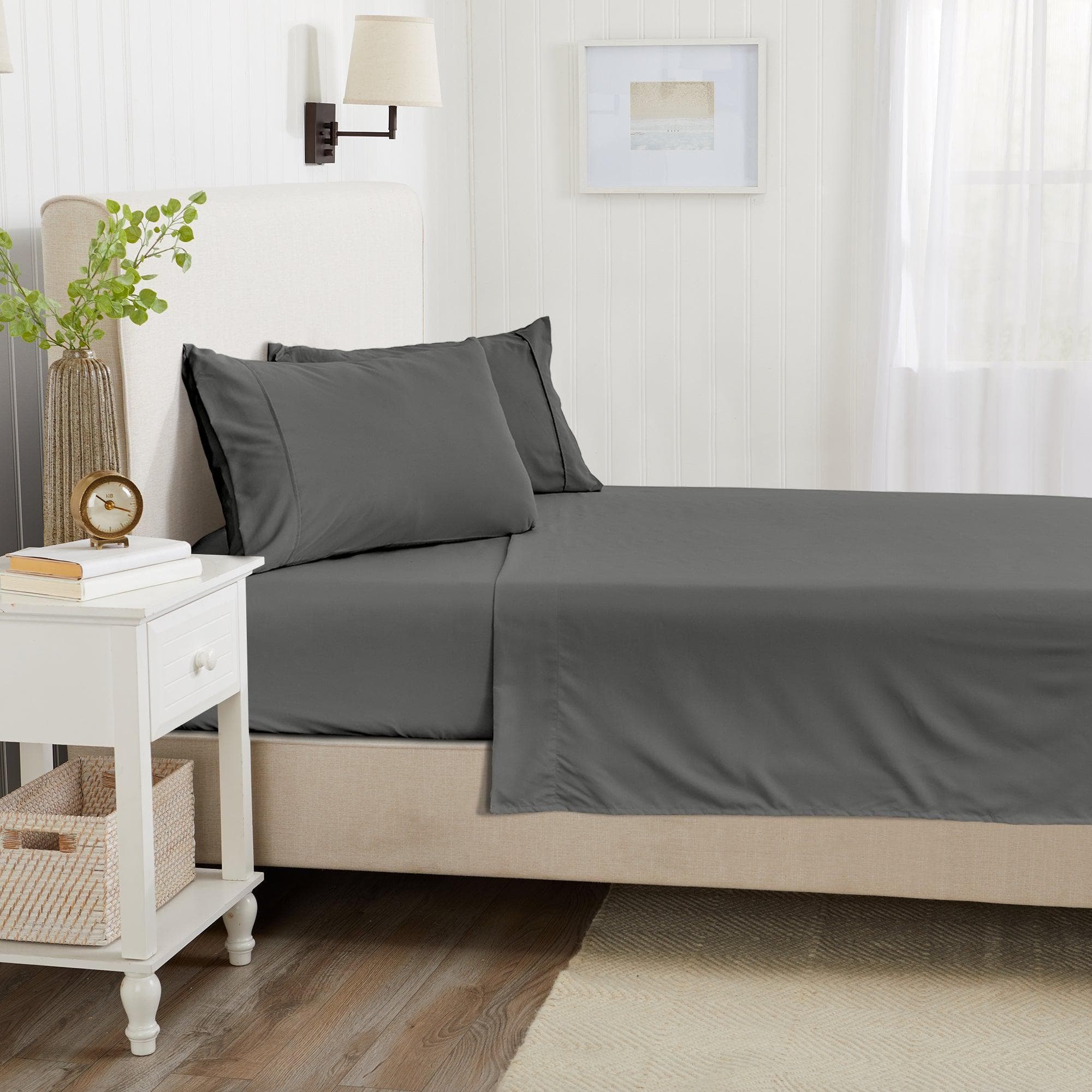 4 Piece Solid Microfiber Sheet - Amara Collection - Image 26
