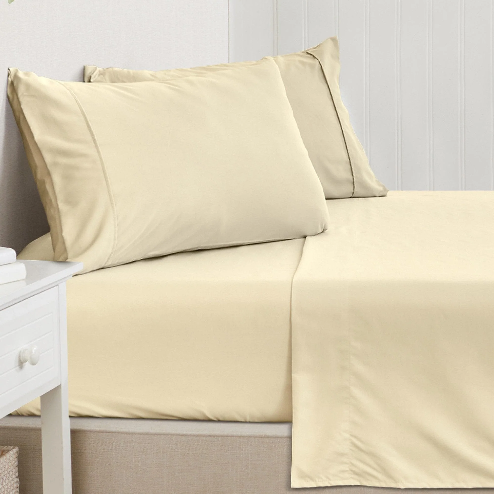 4 Piece Solid Microfiber Sheet - Amara Collection - Image 37