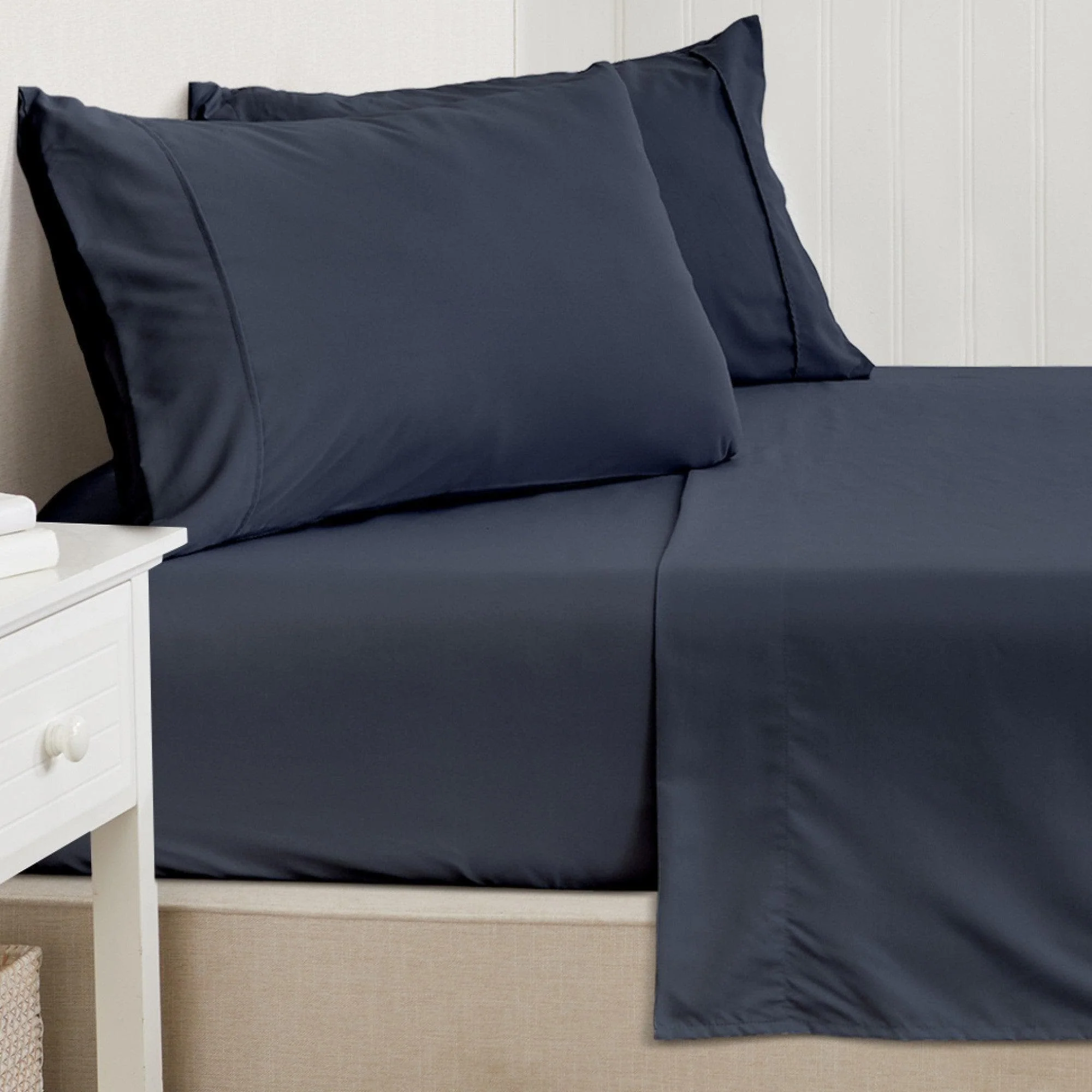 4 Piece Solid Microfiber Sheet - Amara Collection - Image 42