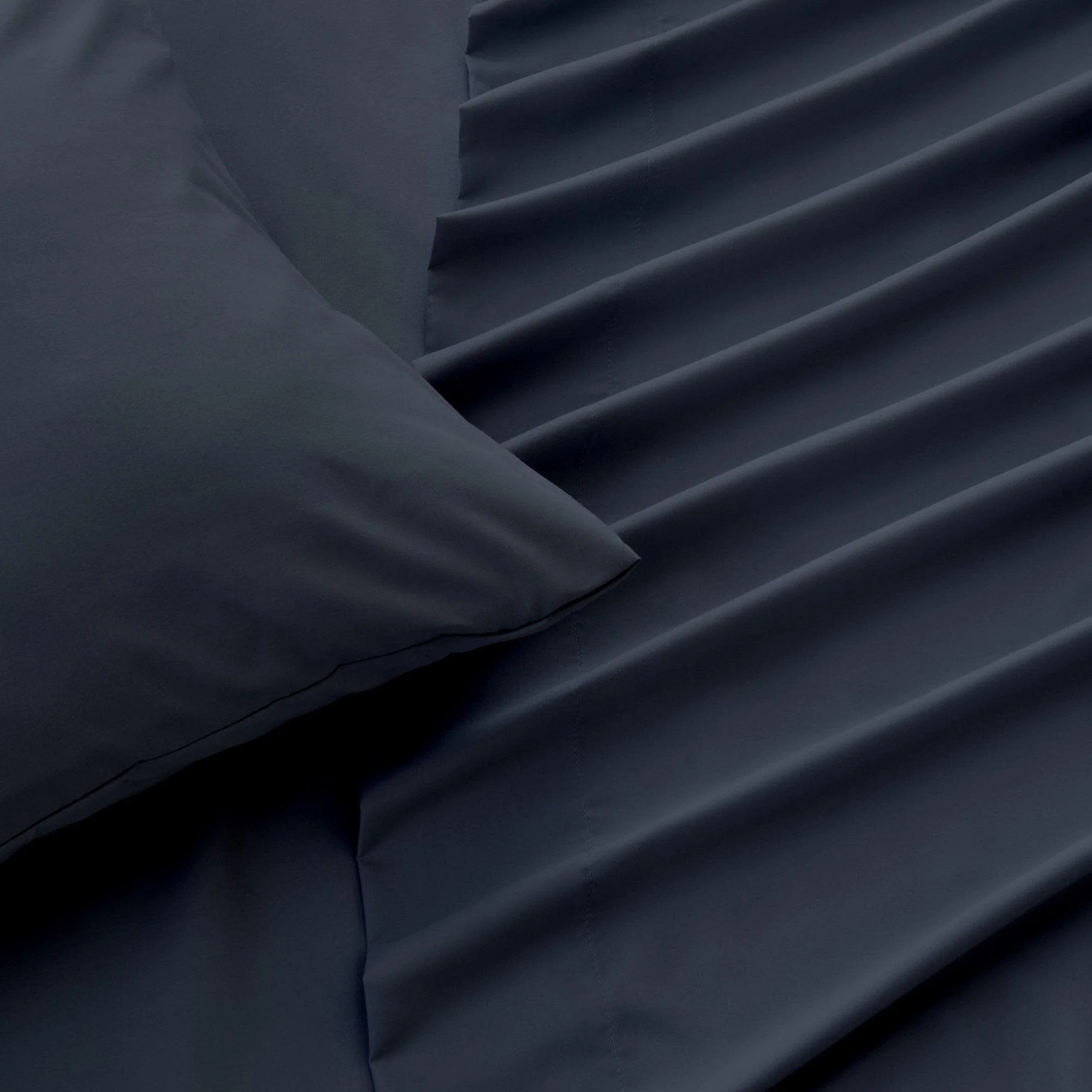 4 Piece Solid Microfiber Sheet - Amara Collection - Image 43