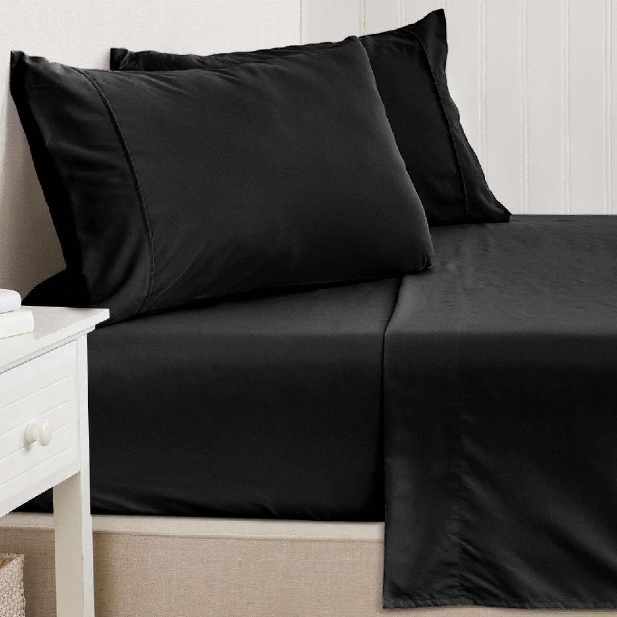 4 Piece Solid Microfiber Sheet - Amara Collection - Image 9