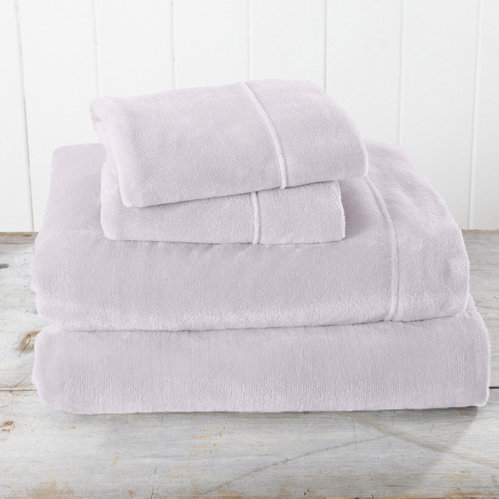 4-Piece Solid Plush Sheet - Velvet Luxe Collection - Image 53