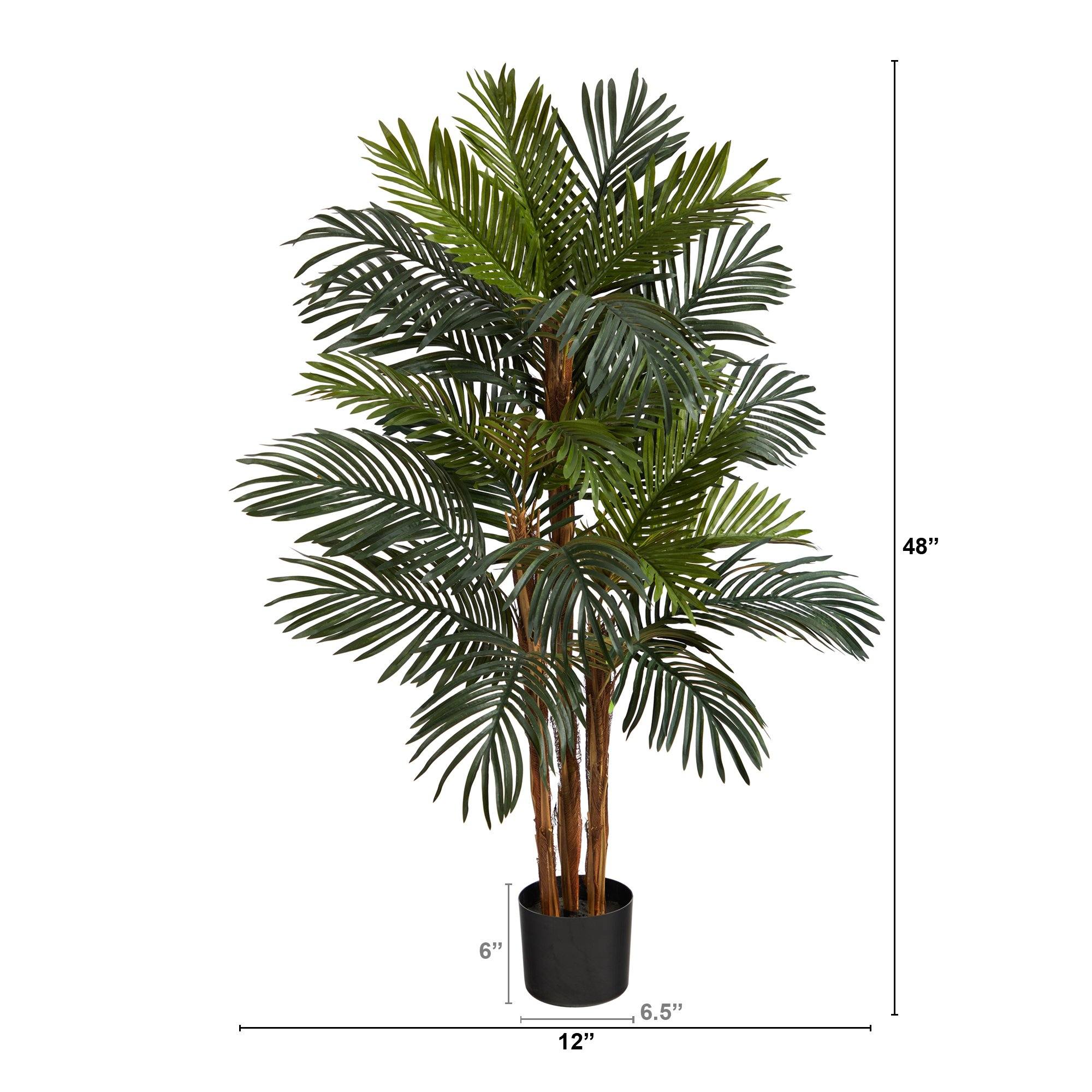 4’ Robellini Palm Artificial Tree - Image 2