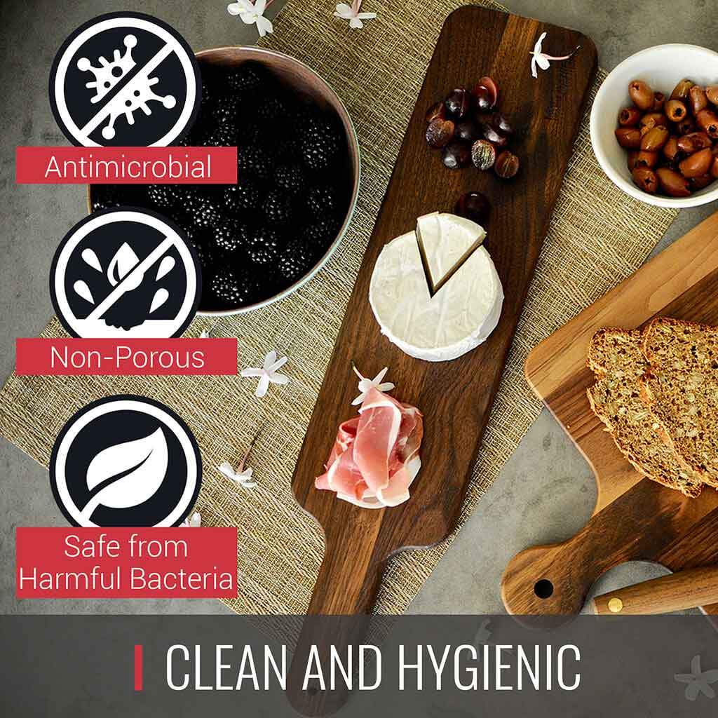 4 x 20 Walnut Cutting Board and Bread Paddle with Handle - Image 5