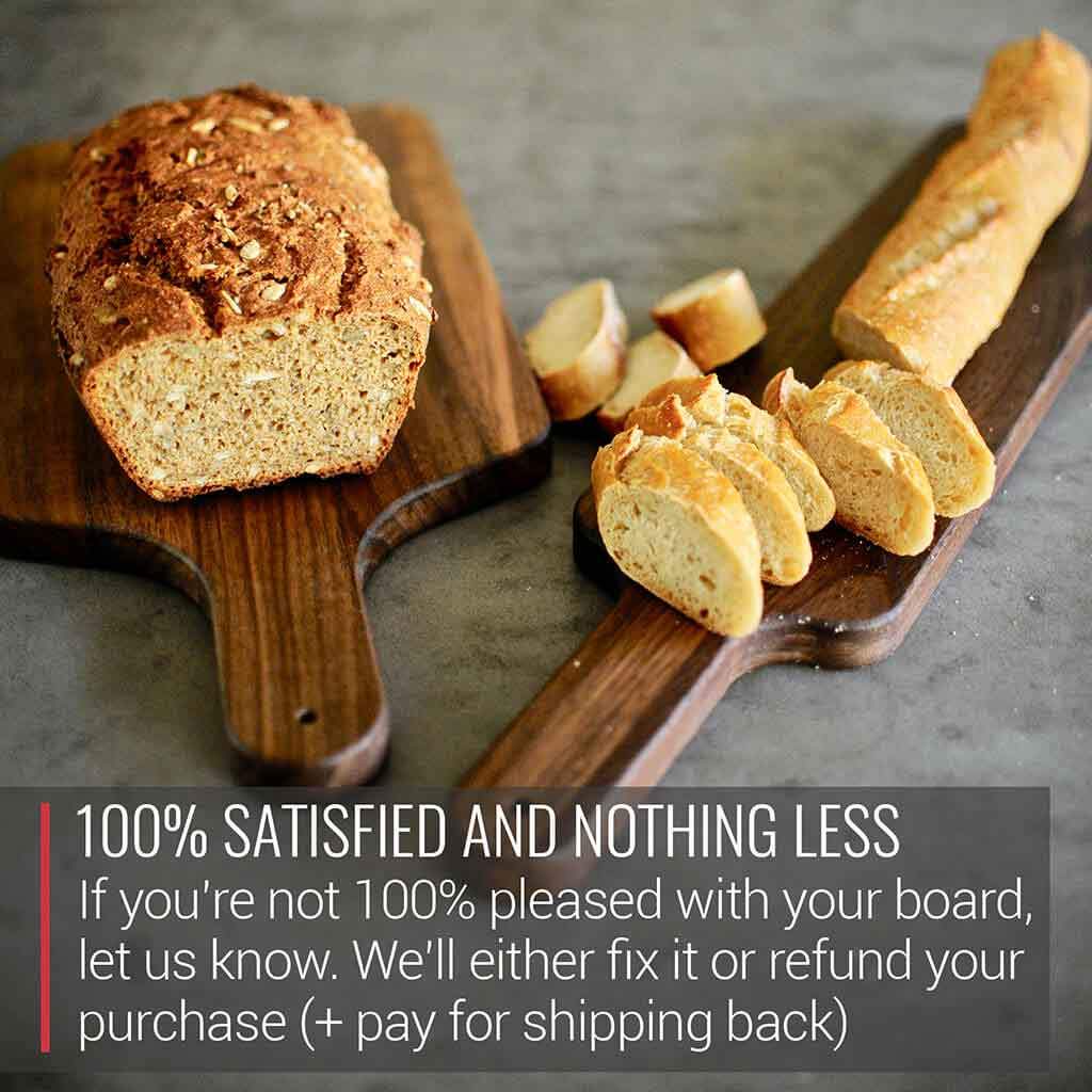 4 x 20 Walnut Cutting Board and Bread Paddle with Handle - Image 7