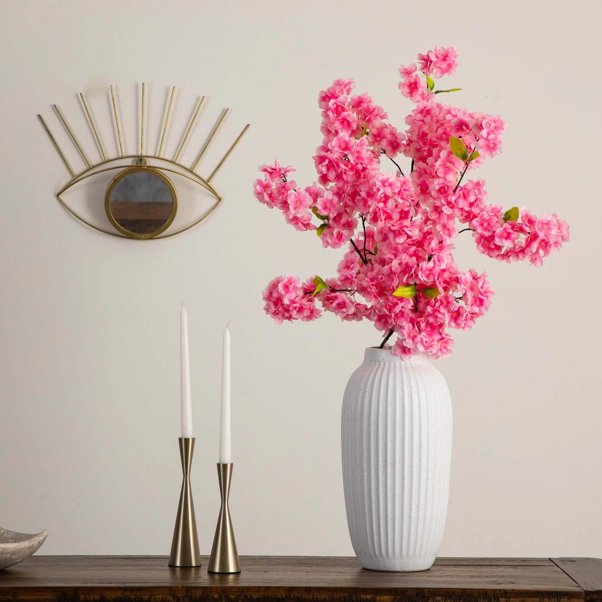 40" Artificial Cherry Blossom Flower  - Set of 3 - Image 9
