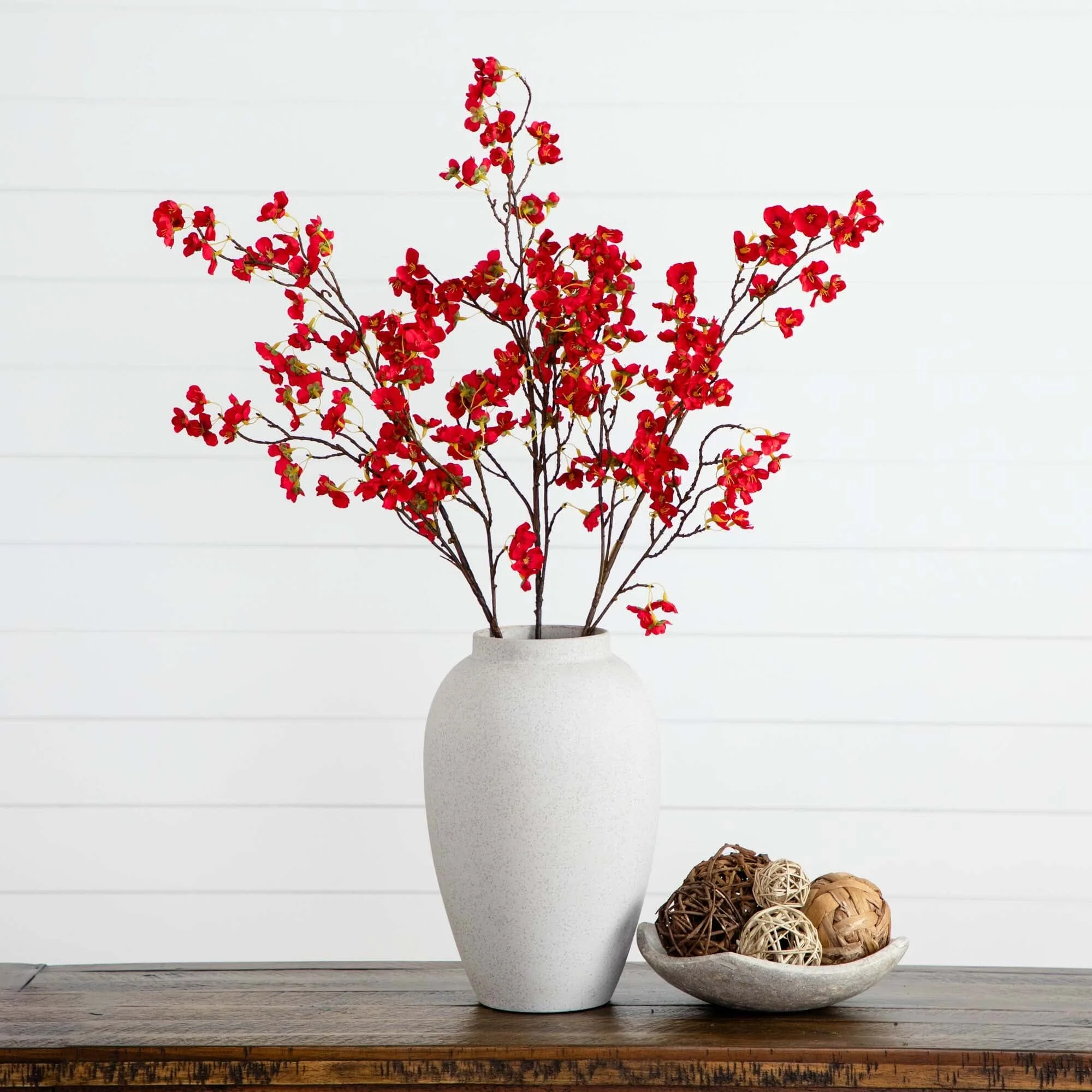41" Artificial Cherry Blossom Flower Stems - Set of 3 - Image 10