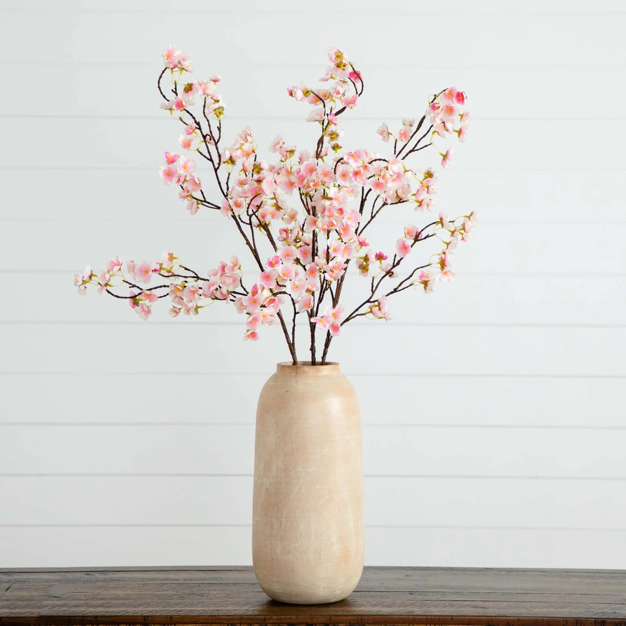 41" Artificial Cherry Blossom Flower Stems - Set of 3 - Image 3